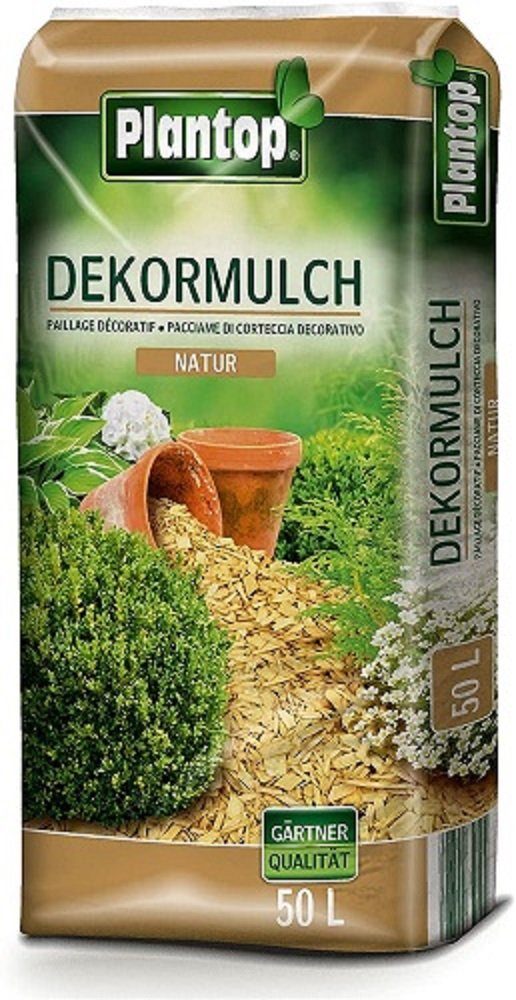 Plantop Rindenmulch Plantop Dekor Mulch natur 50l