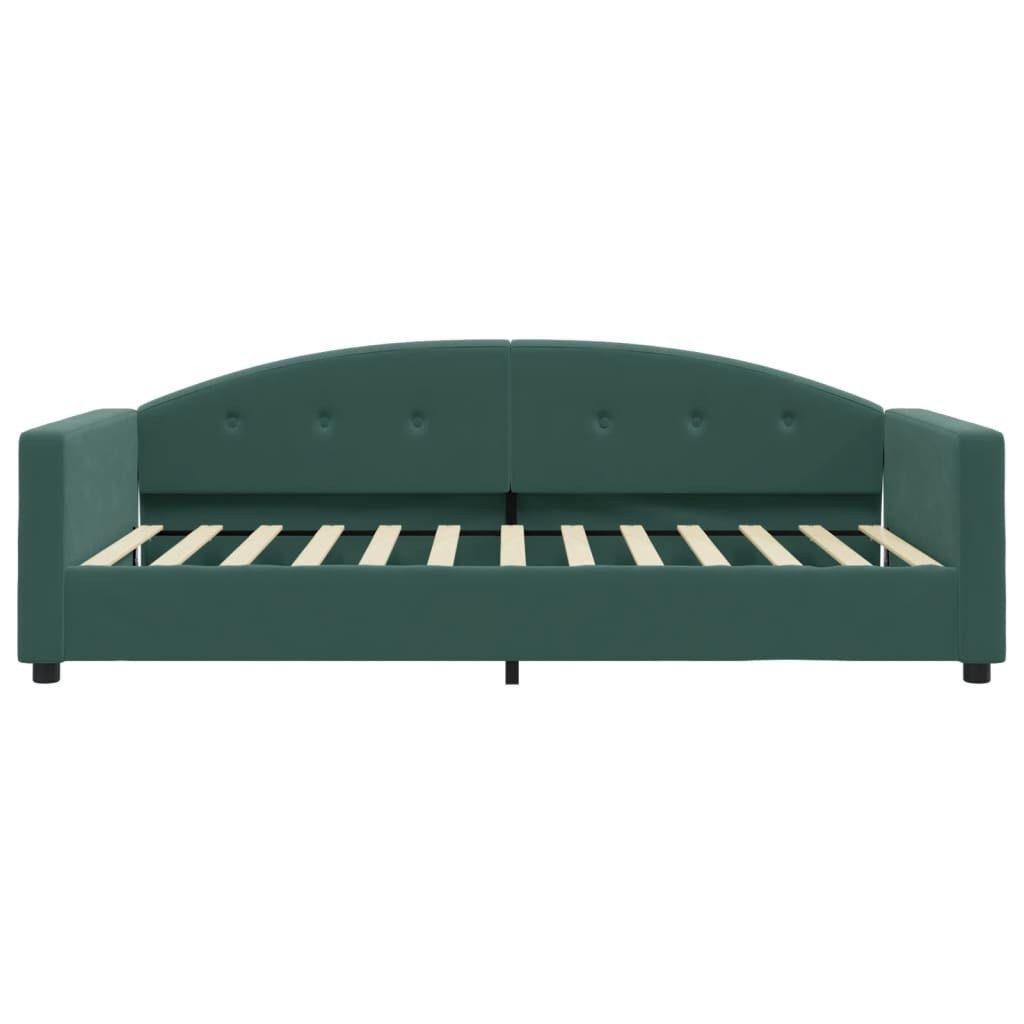 vidaXL Bett Tagesbett Dunkelgrün 100x200 cm günstig online kaufen