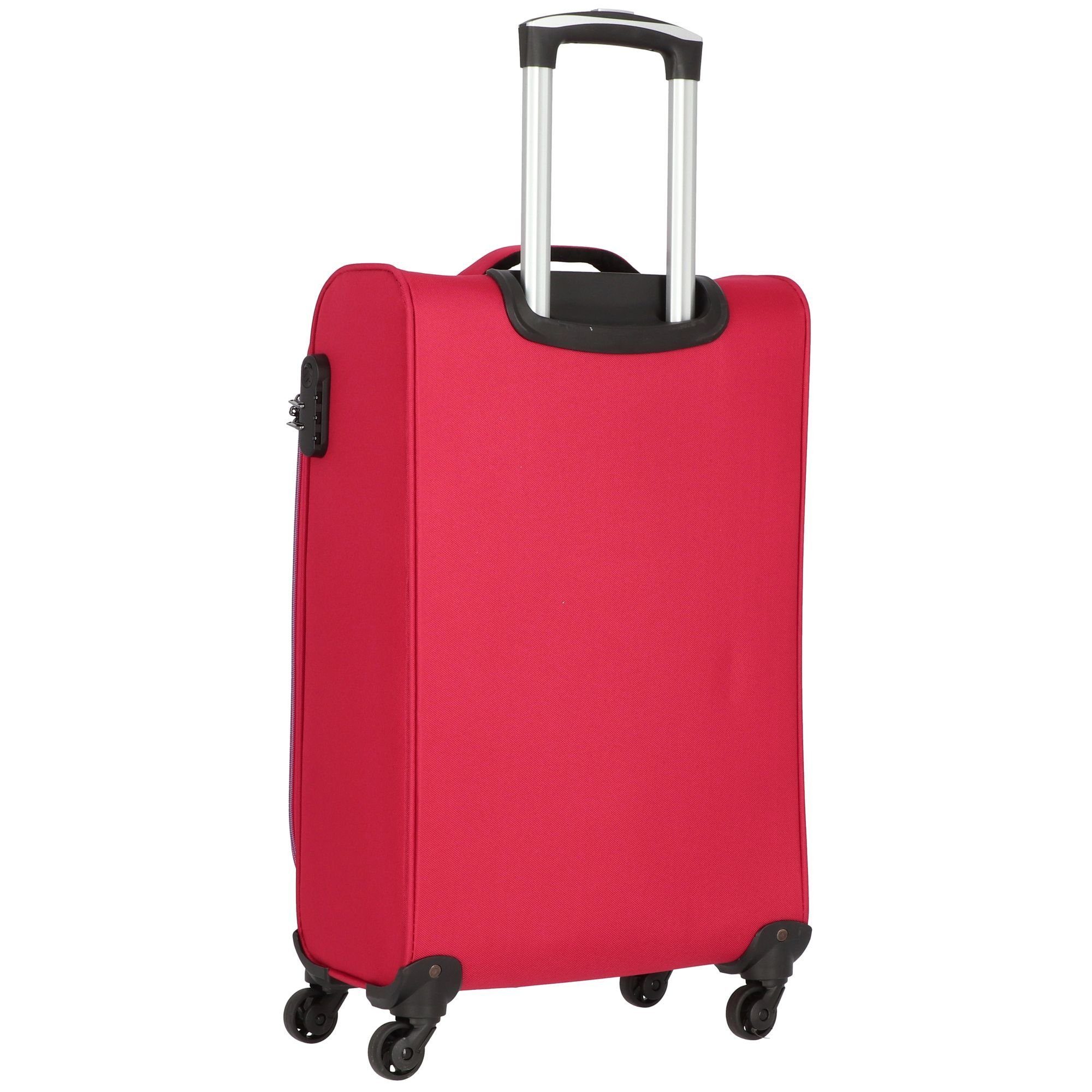 NOWI Trolleyset Sevilla, 4 Rollen, (3-teilig, 3 tlg), Polyester