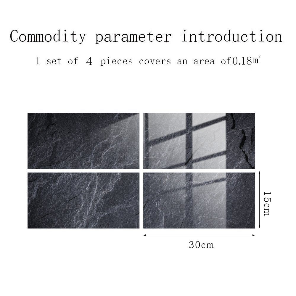 COOL-i ® Fliesenaufkleber Klebefliesen 4 Stück -30cm x 15cm, 3D Fliesenaufk günstig online kaufen