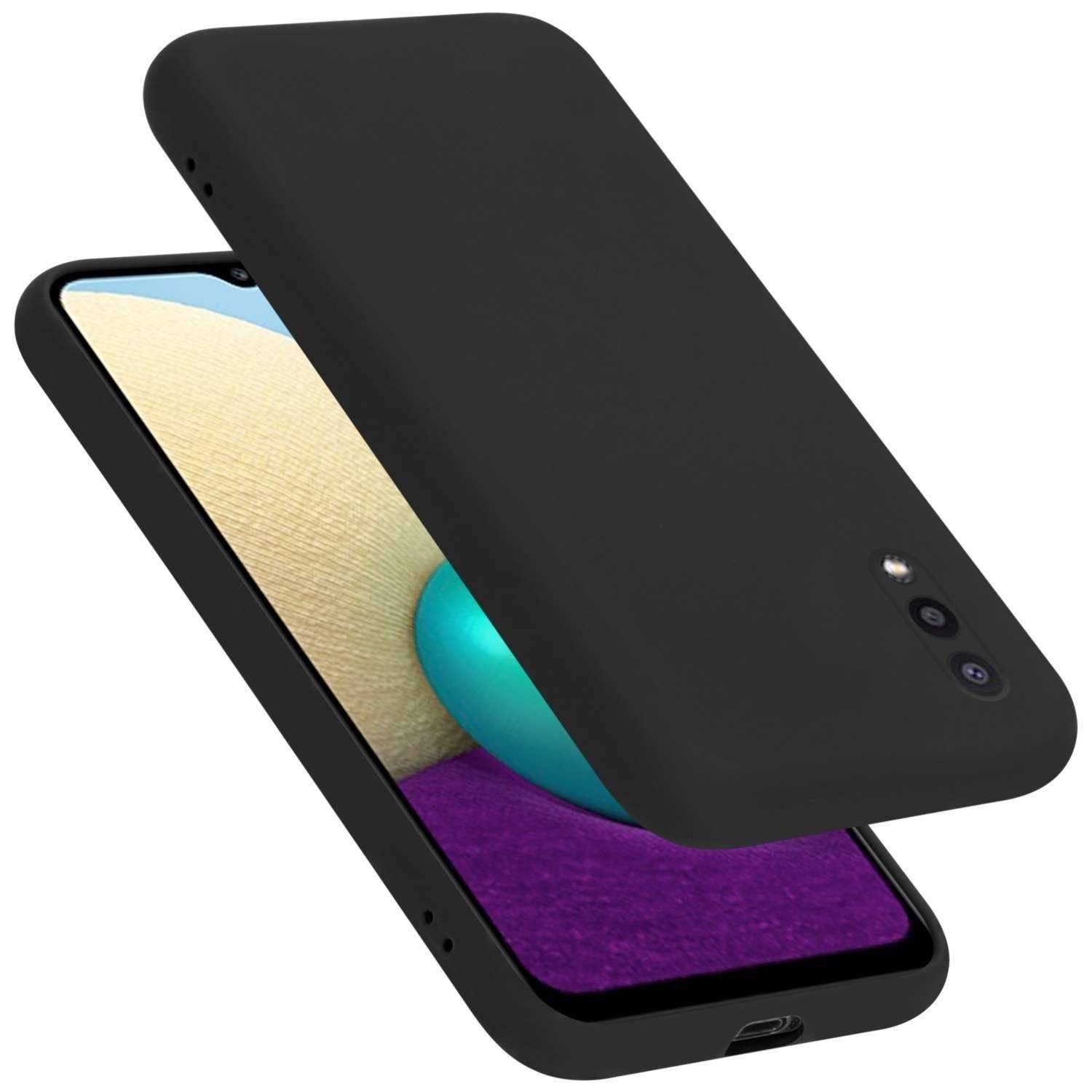 Cadorabo Handyhülle für Samsung Galaxy A02 / M02 Hülle Samsung Galaxy A02 / M02, Flexible Hülle TPU Silikon Schutzhülle Back Cover Case