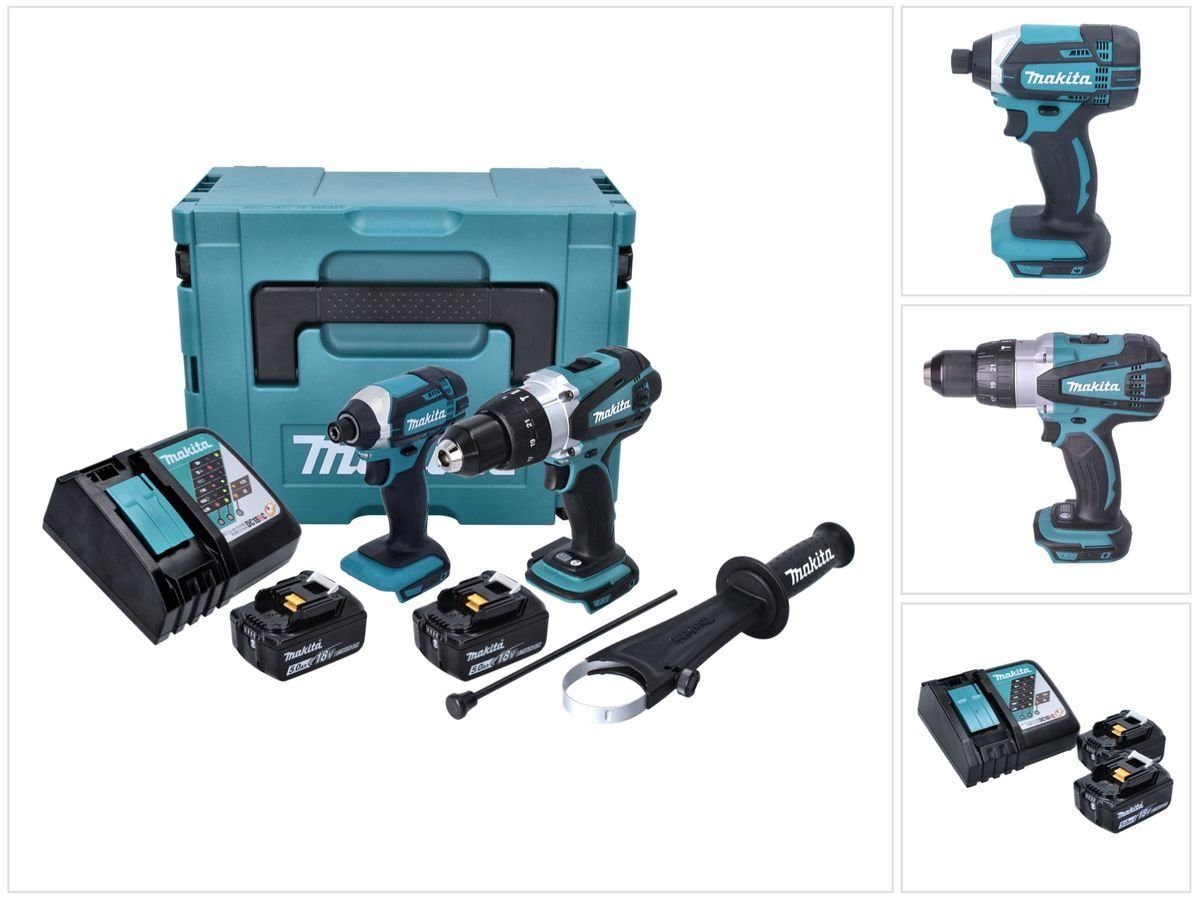 Makita Akku-Schlagschrauber DLX 2145 TJ Twin Pack 18V Akku  Schlagbohrschrauber + Akku Schlagschra