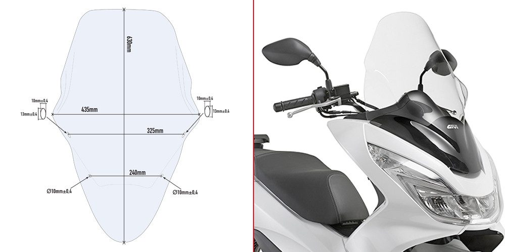 GIVI Auto-Windschutz Windschild