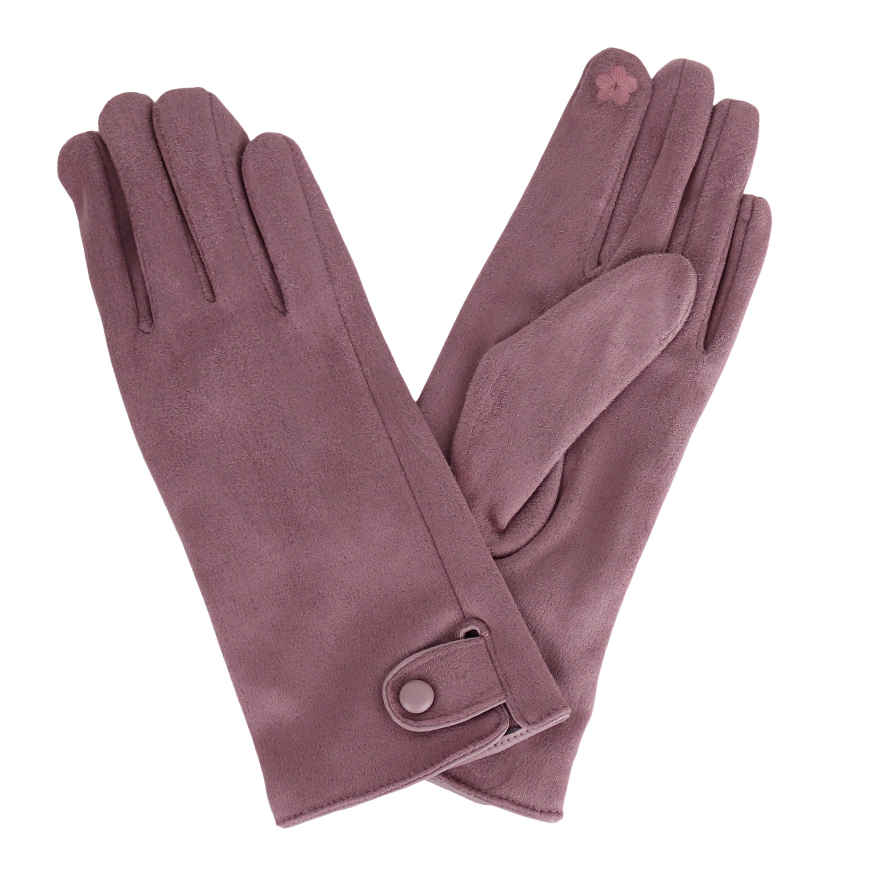 MIRROSI Fleecehandschuhe Damen Touchscreen Handschuhe gefüttert Warm ONESIZE (BASIC zeitlos für immer) aus Stoff sehr weich und warm ideal für Herbst oder Winter