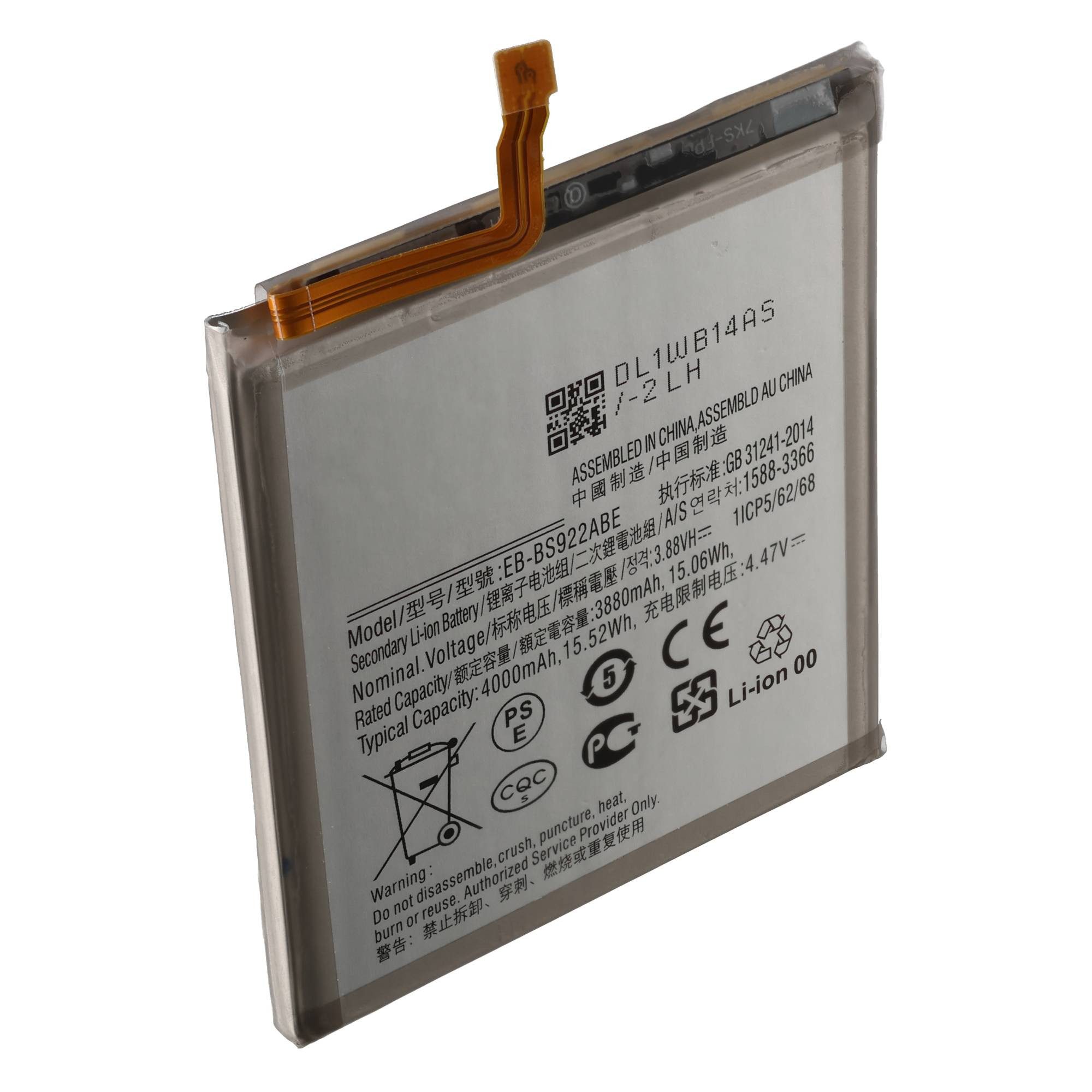 AccuCell Akku passend für Samsung Galaxy S24 5G, SM-S921B, Li-Polymer, 3,88V, Akku 3880 mAh (3,9 V)