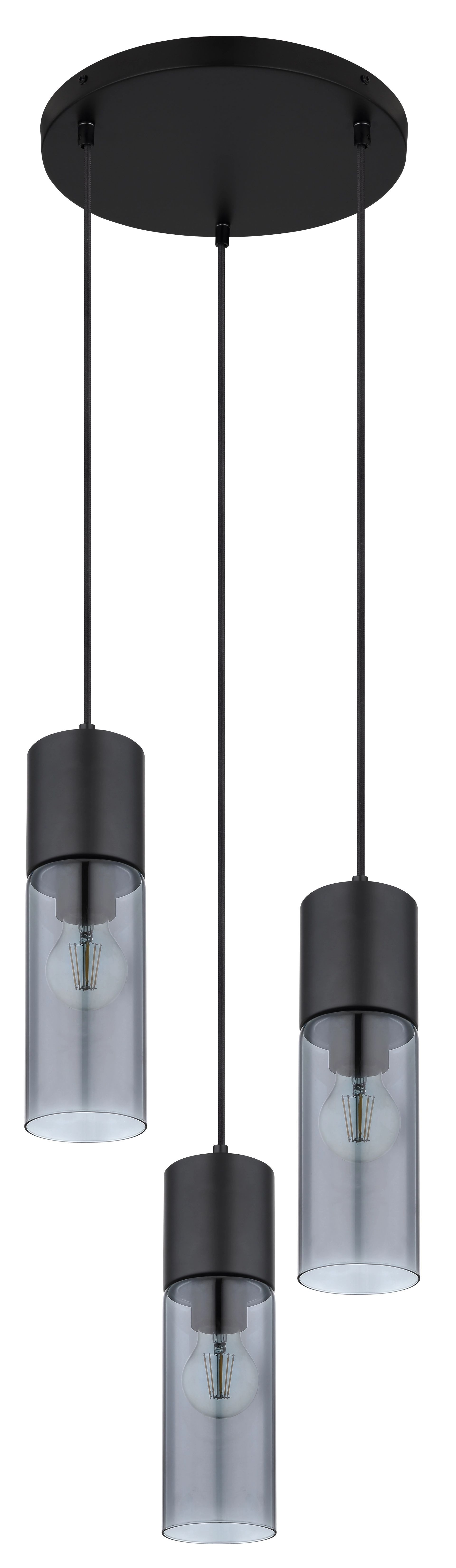 GLOBO LIGHTING Pendelleuchte ANNIKA, ohne Leuchtmittel, Höhe kürzbar, Glas, Essbereich, Wohnzimmer
