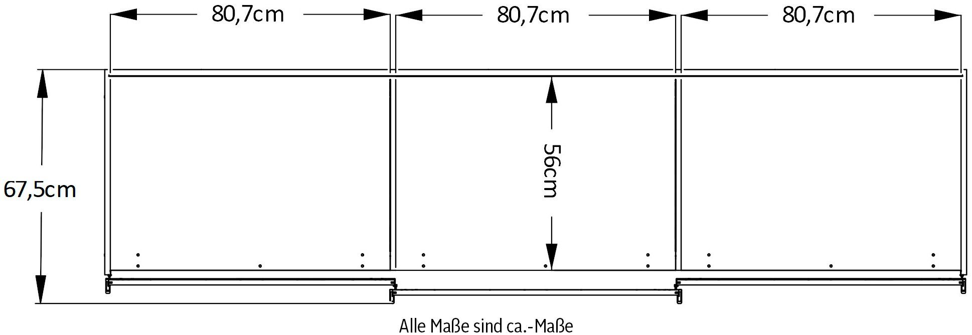 vier Spiegeltür Schwebetürenschrank Sand Plus Mit | Sinfonie verschiedenen Sand Dekor und STAUD Ausstattungsvarianten