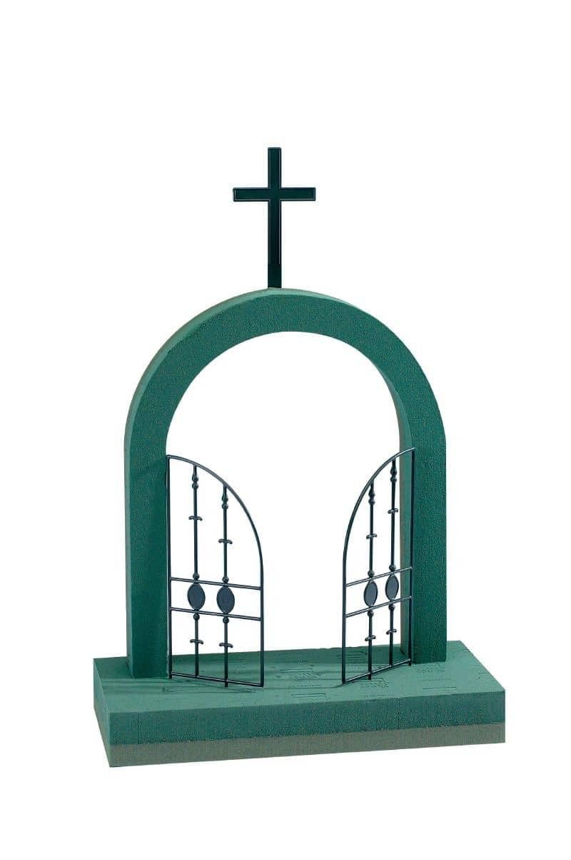 Oasis Bastelmoos OASIS® Nass-Steckschaum Himmelstor, Hartschaumboden, 46x51x5cm