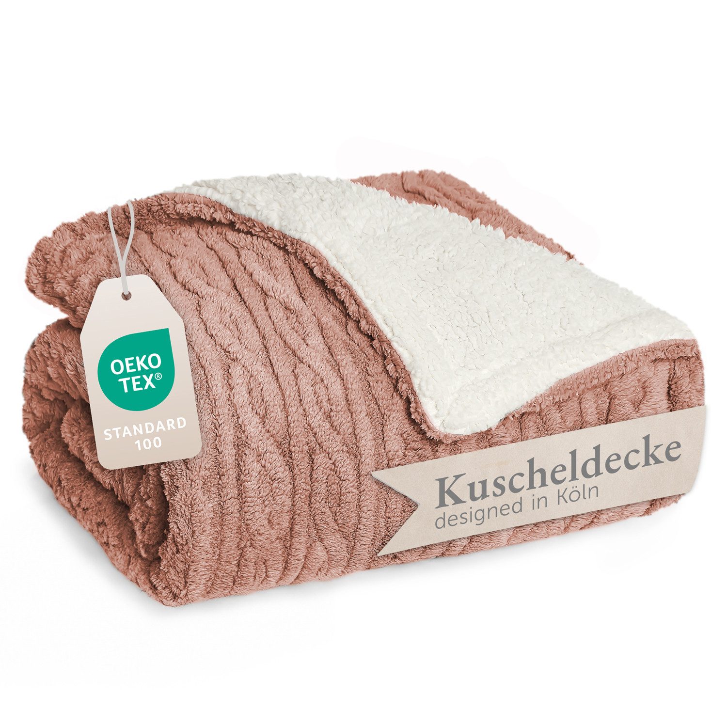 Wohndecke Oeko-TEX zertifizierte waschbare Wohn- & Kuscheldecke, Blumtal, m günstig online kaufen