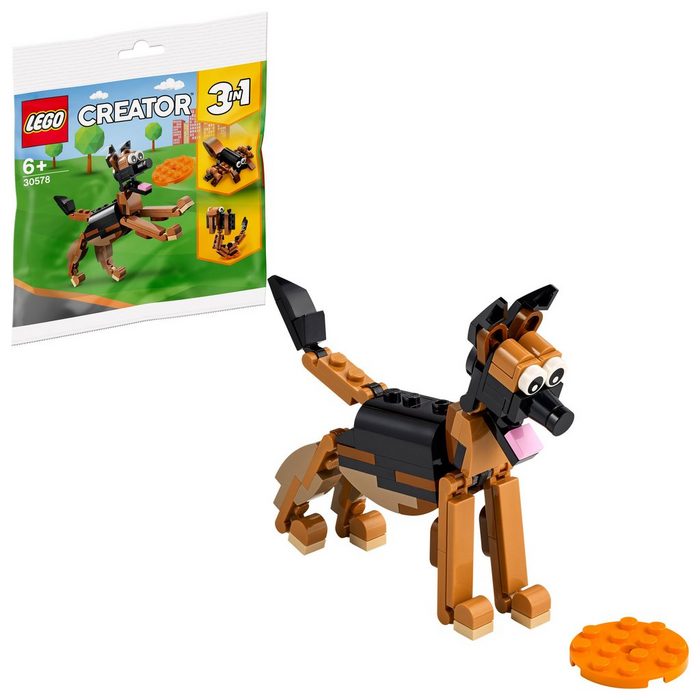 LEGO® Konstruktionsspielsteine LEGO® Creator 3in1 - Polybag Deutscher Schäferhund (Set 76 St)