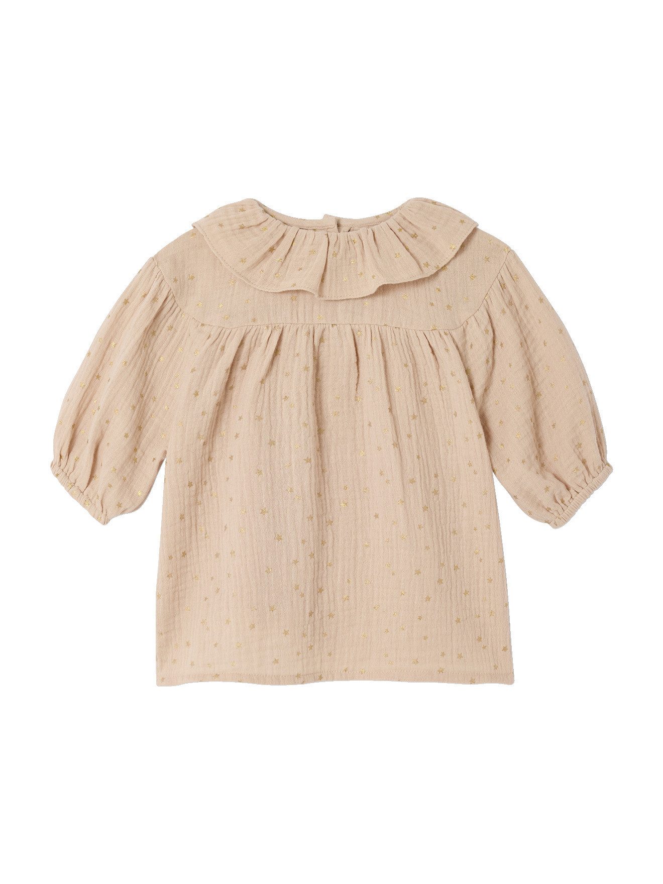 Minikleid Baby Kleid aus Musselin mit Sternenmuster