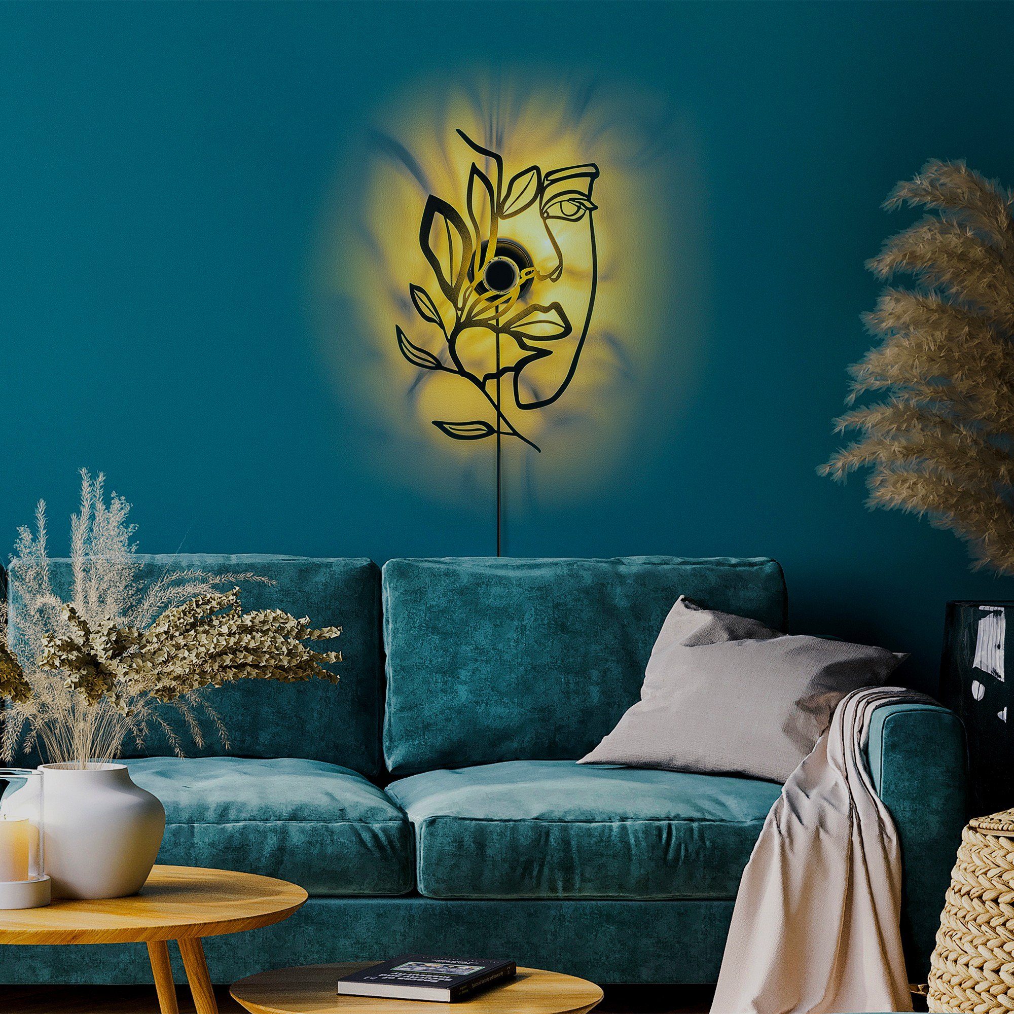 Opviq Wandleuchte 100% METAL, 54 cm günstig online kaufen