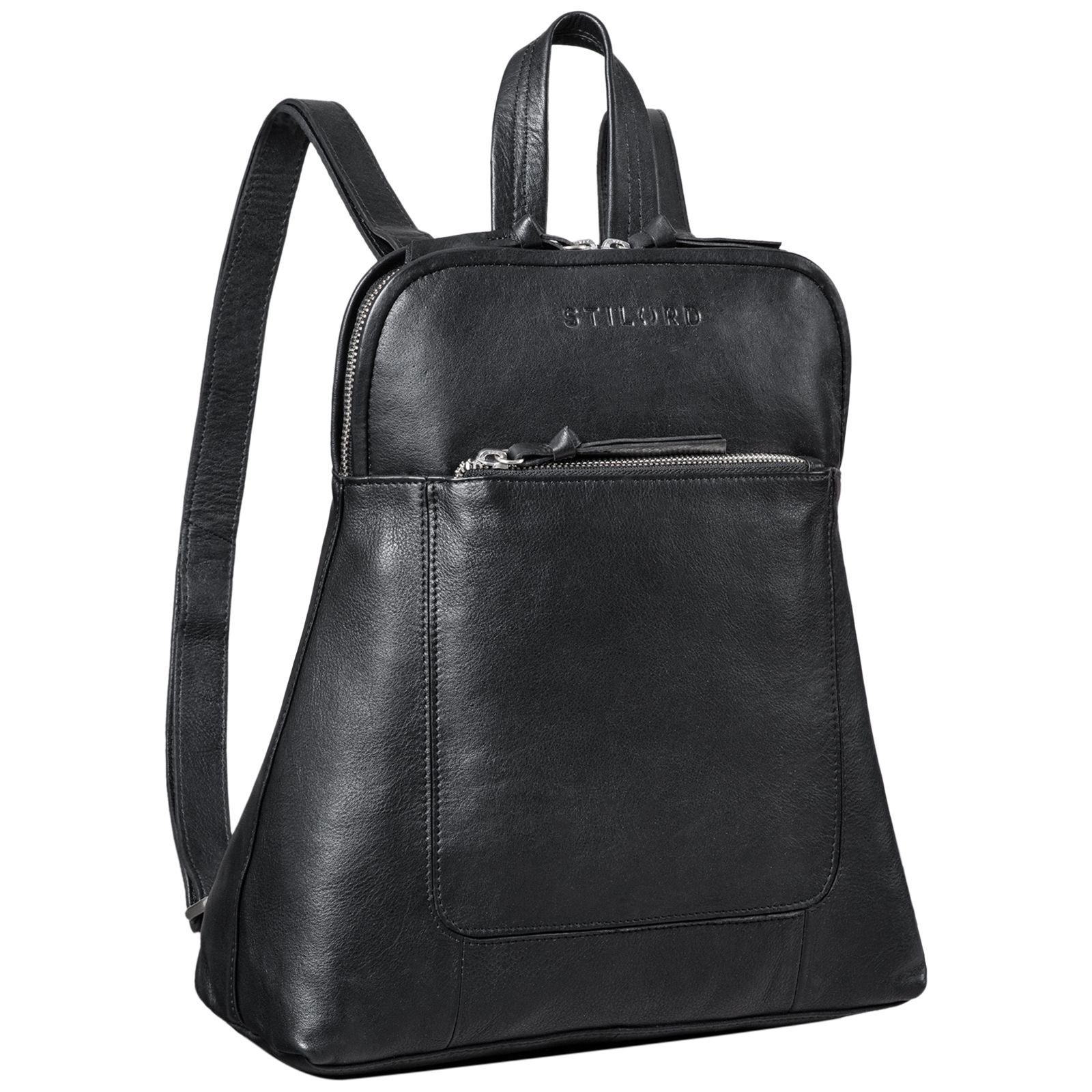 STILORD Cityrucksack "Cathy" Frauen Rucksack Elegant Leder