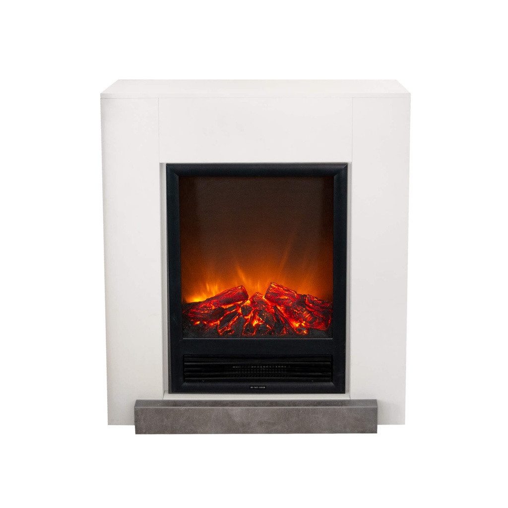 XARALYN Dekokamin Elektrokamin - Hamar - weiß Holz - 1300 Watt Heizung