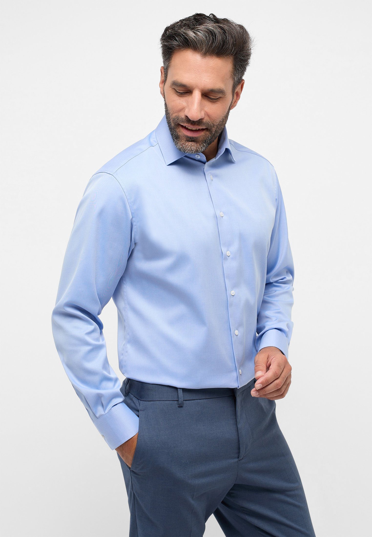 Eterna Langarmhemd MODERN FIT NON IRON günstig online kaufen