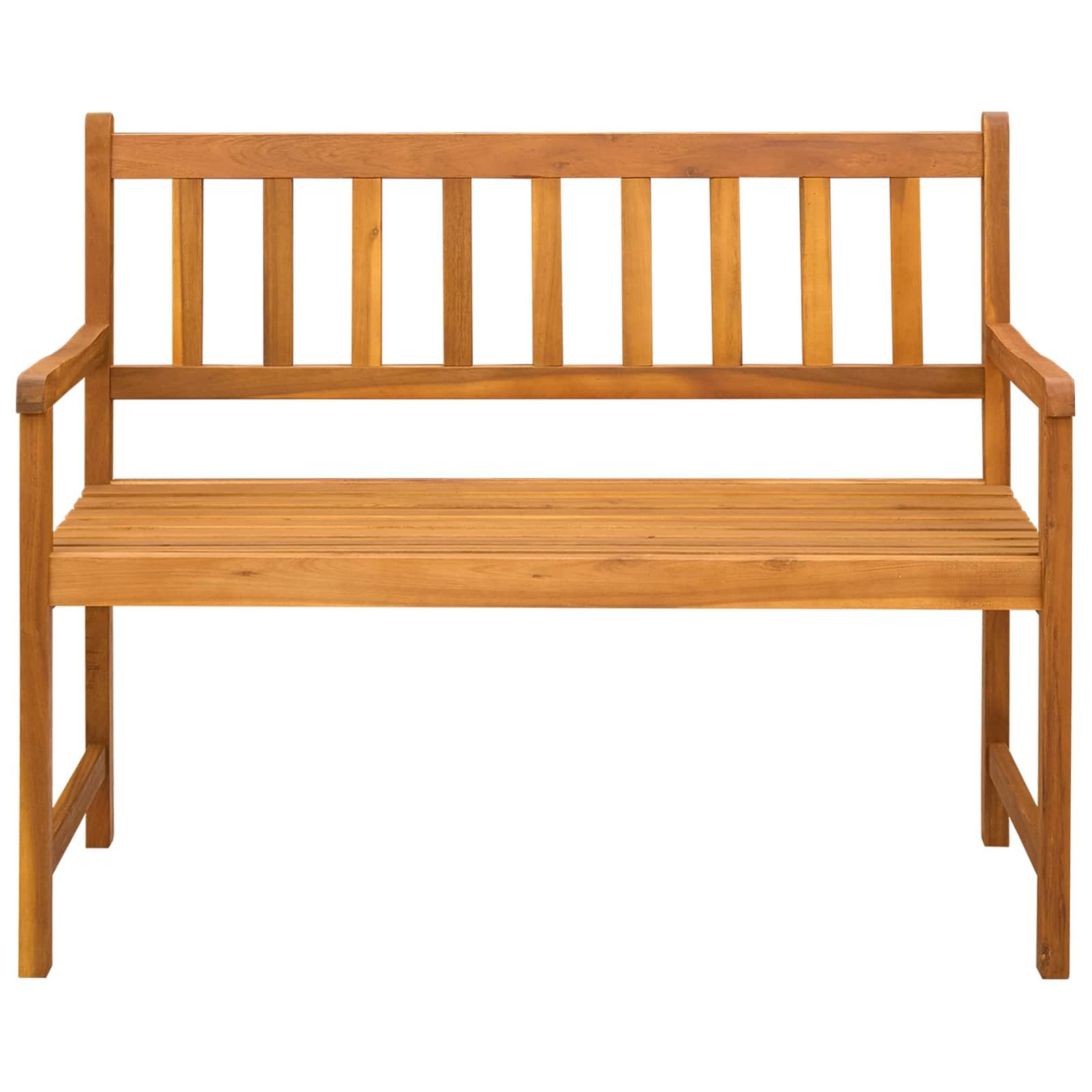 vidaXL Gartenbank Gartenbank 2-Sitzanzahl 110 x 55 x 90 cm Massivholz (1-St)