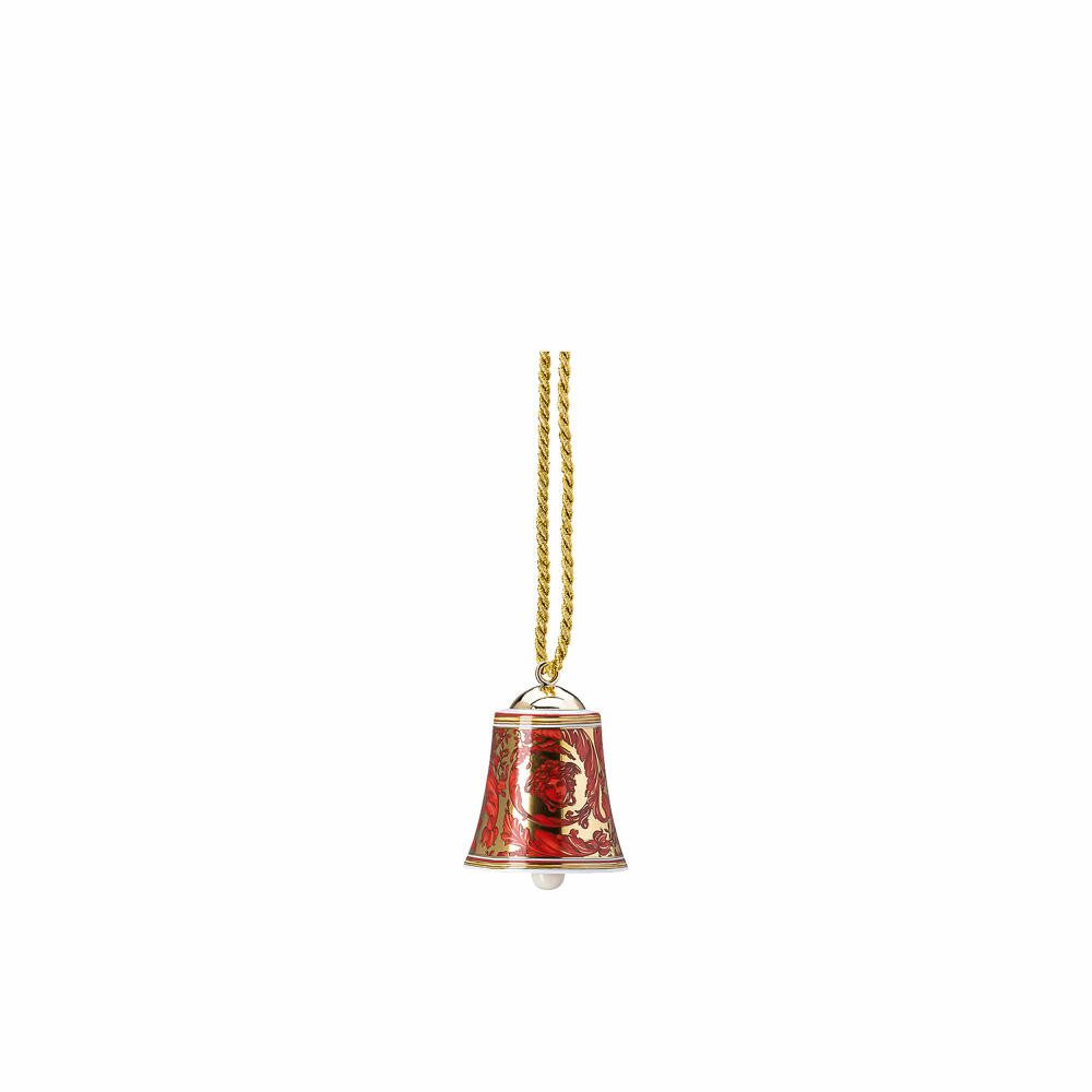 Rosenthal meets Versace Christbaumschmuck Glocke Medusa Garland Red