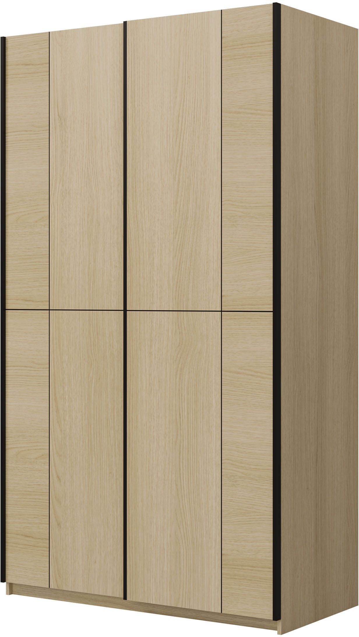 Home affaire Schiebetürenschrank Cube Garderobenschrank incl.kompletter Innenausstattung Moderner Kleiderschrank, Schiebetürenschrank, Garderobe