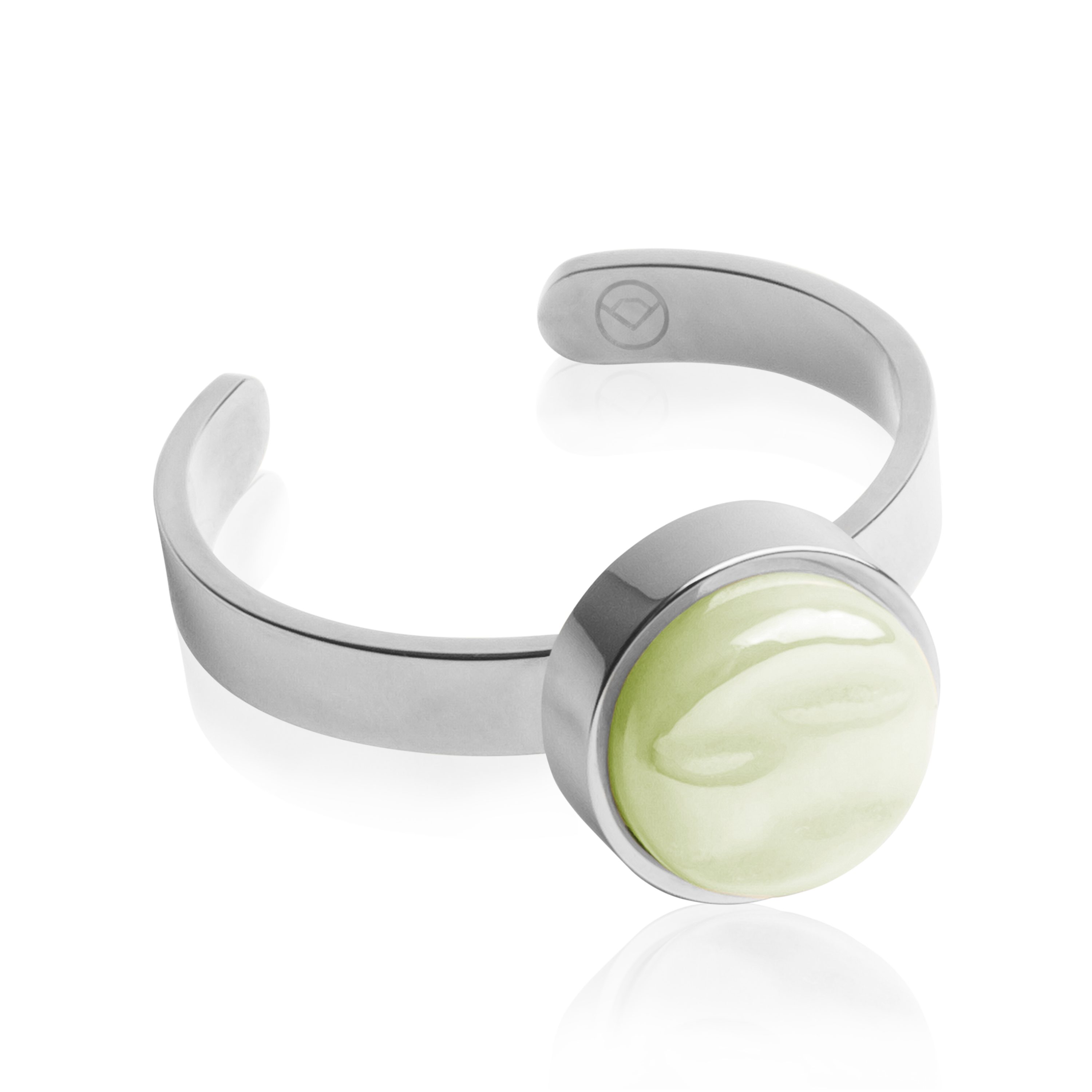 ALEXASCHA Fingerring Verstellbarer Ring mit Stein • 8mm