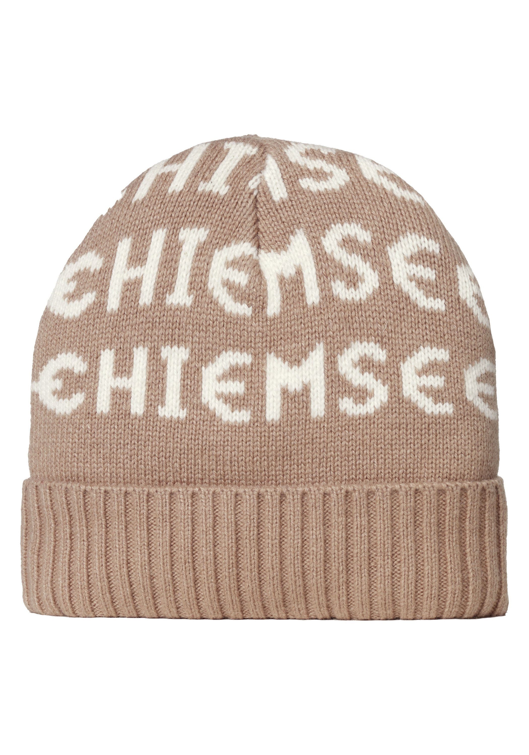 Chiemsee Strickmütze Mütze mit Logo-Muster 1