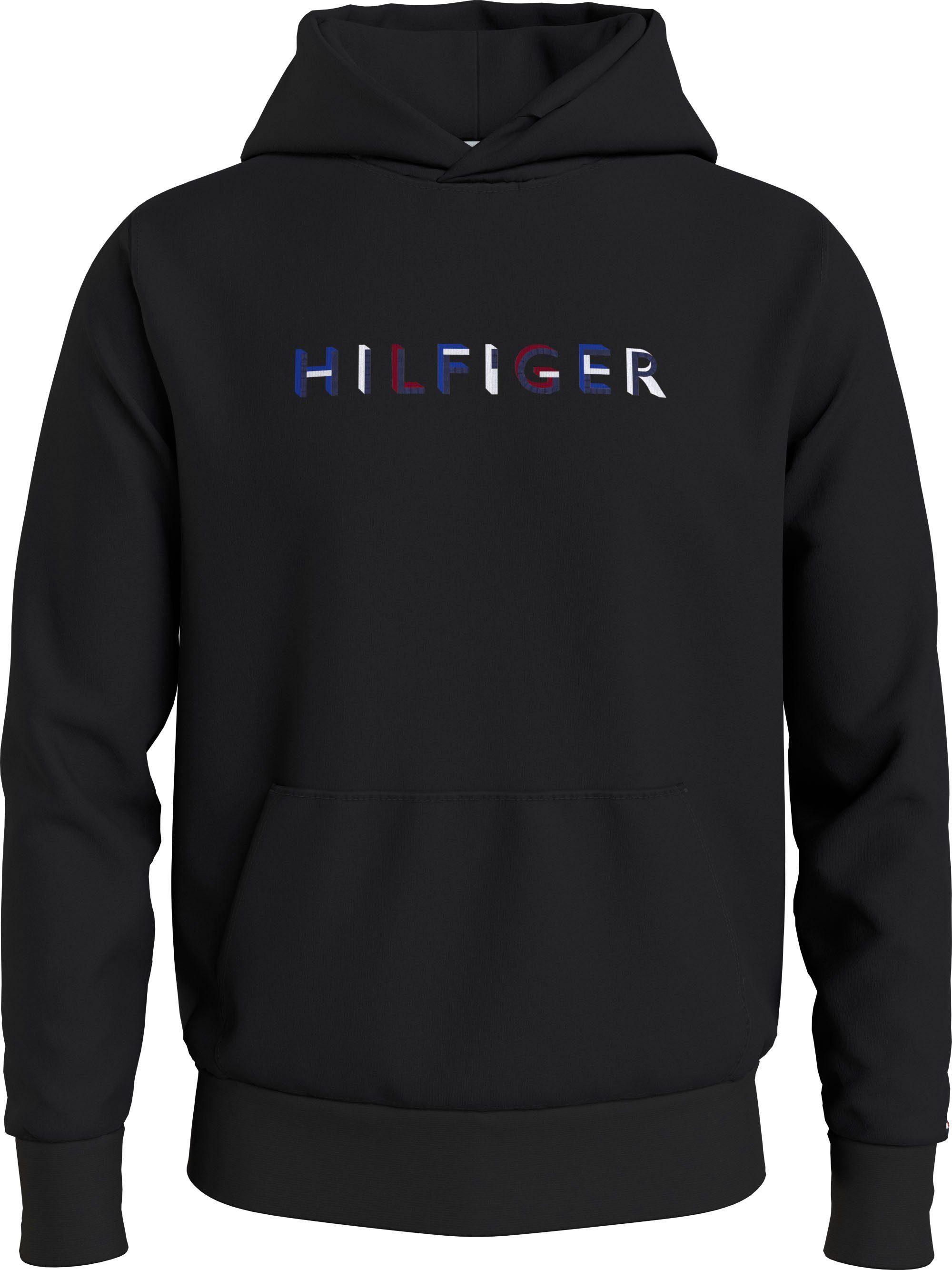 Tommy Hilfiger Big & Tall Hoodie BT-RWB HILFIGER HOODY-B Black | Sweatshirts