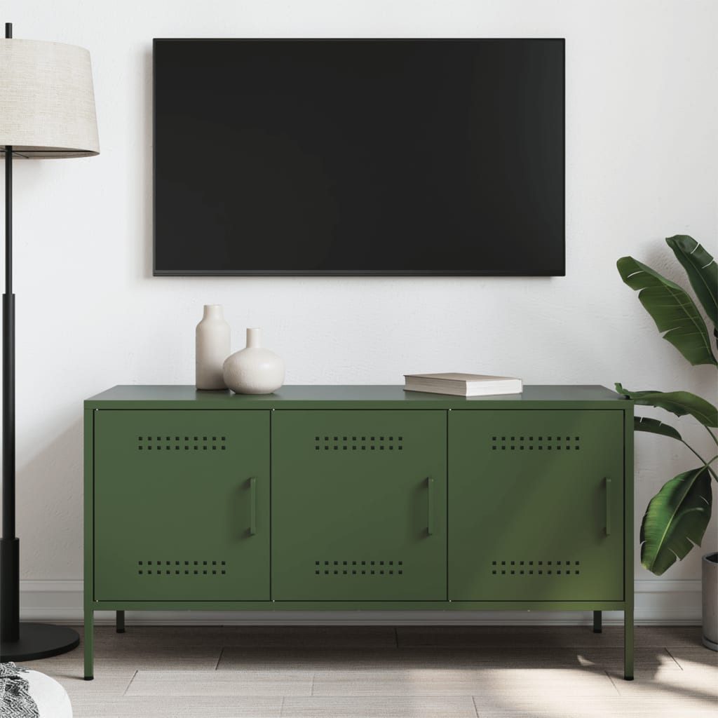 vidaXL TV-Schrank TV-Schrank Olivgrün 100,5x39x50,5 cm günstig online kaufen
