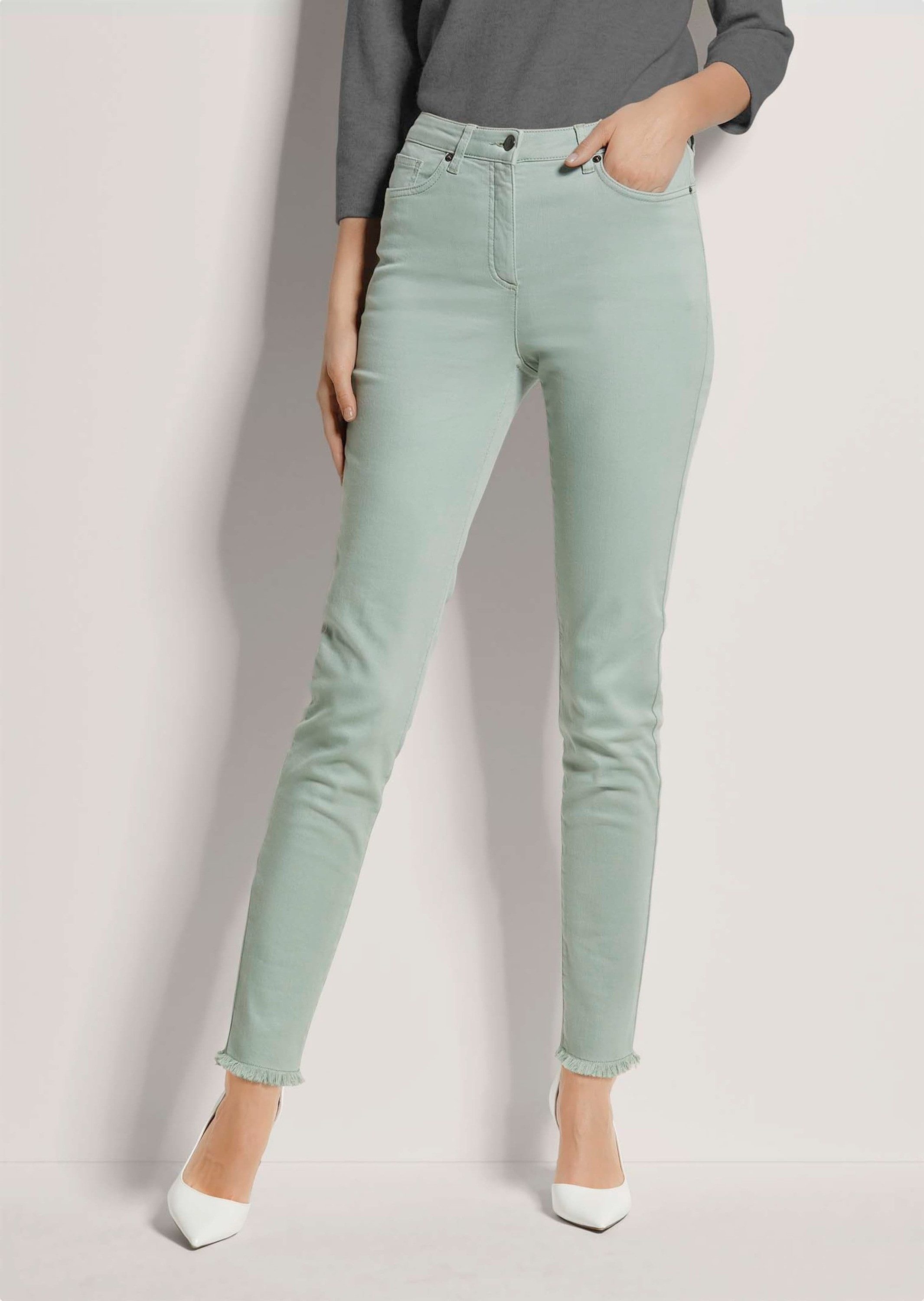 MADELEINE Gerade Jeans Mid Waist Skinny-Hose günstig online kaufen