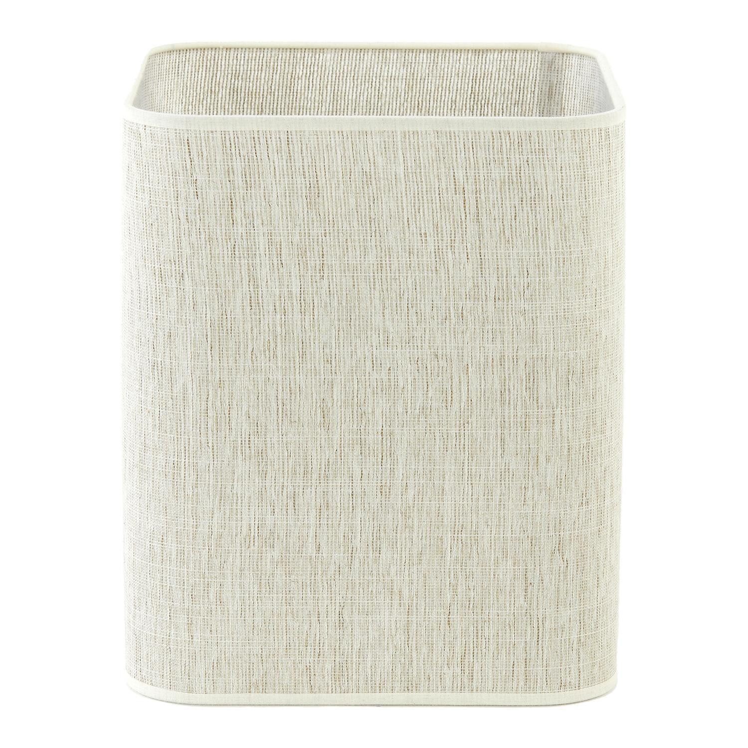 Light & Living Lampenschirm BRESKA, Perlweiß, Textil, Halterung aus Metall, B 25 x H 30 x T 25 cm