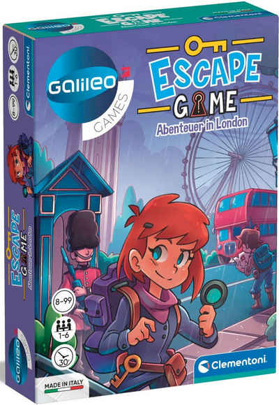 Clementoni® Spiel, Detektivspiel »Galileo, Escape Game Abenteuer in London«, Made in Europe, FSC® - schützt Wald - weltweit