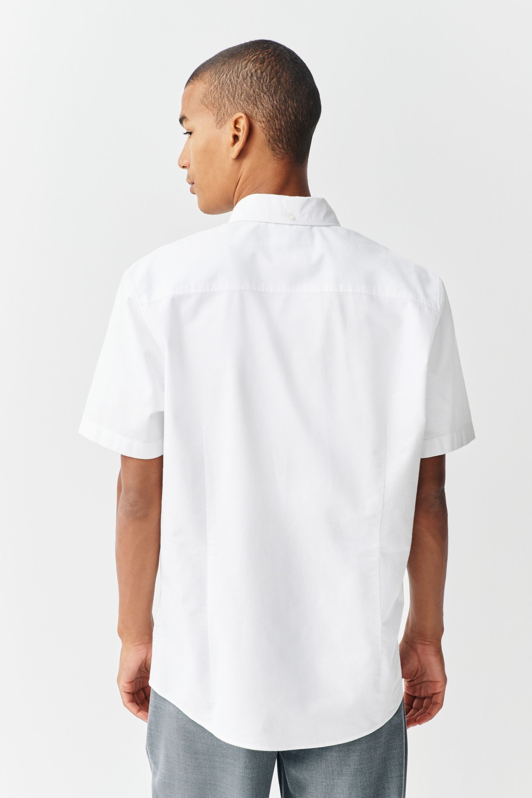 Next Kurzarmhemd Slim Fit Oxford-Kurzarmhemd (1-tlg) günstig online kaufen