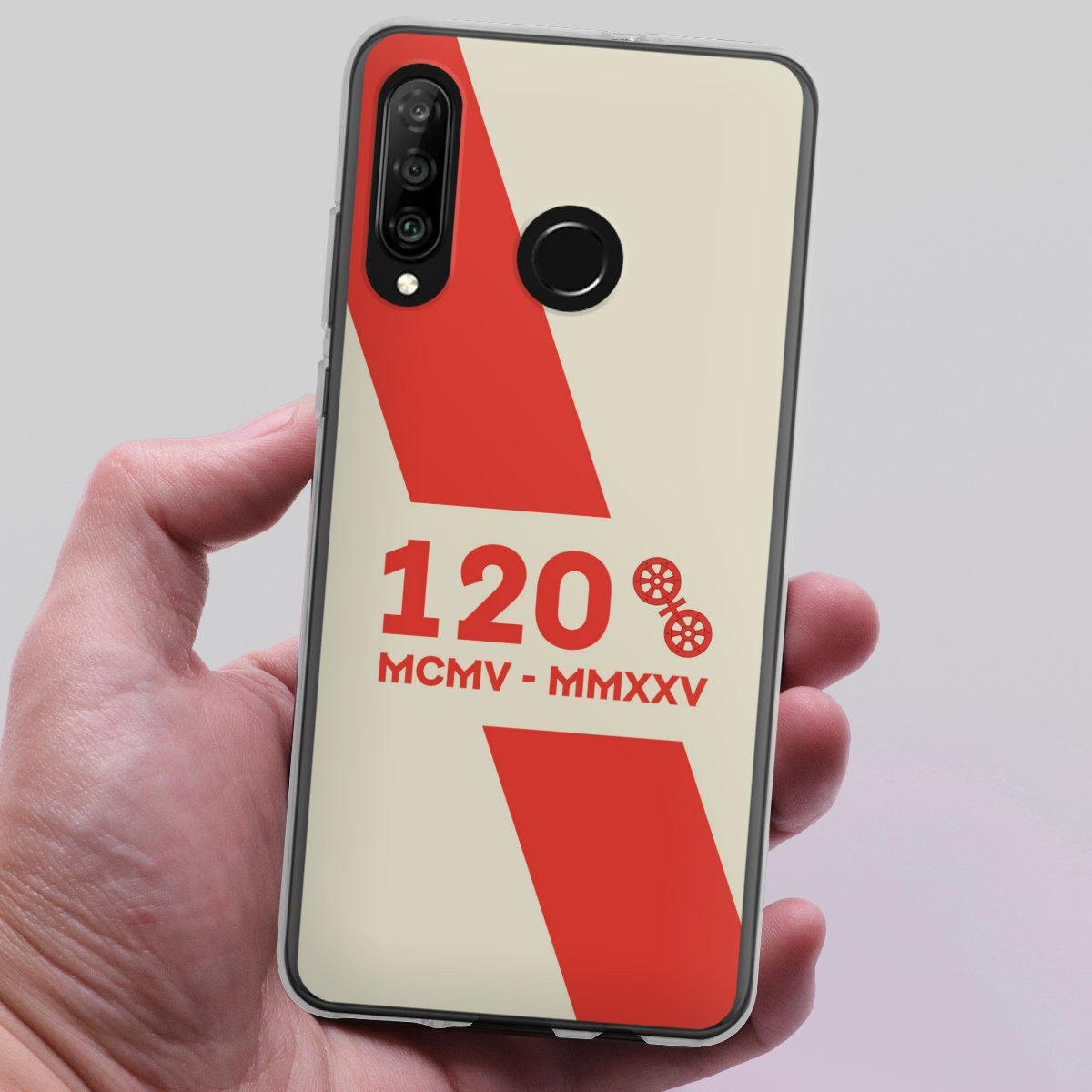 DeinDesign Handyhülle 1. FSV Mainz 05 E.V. 120 Jahre Bundesliga, Huawei P30 Lite Premium Silikon Hülle Bumper Case Handy Schutzhülle