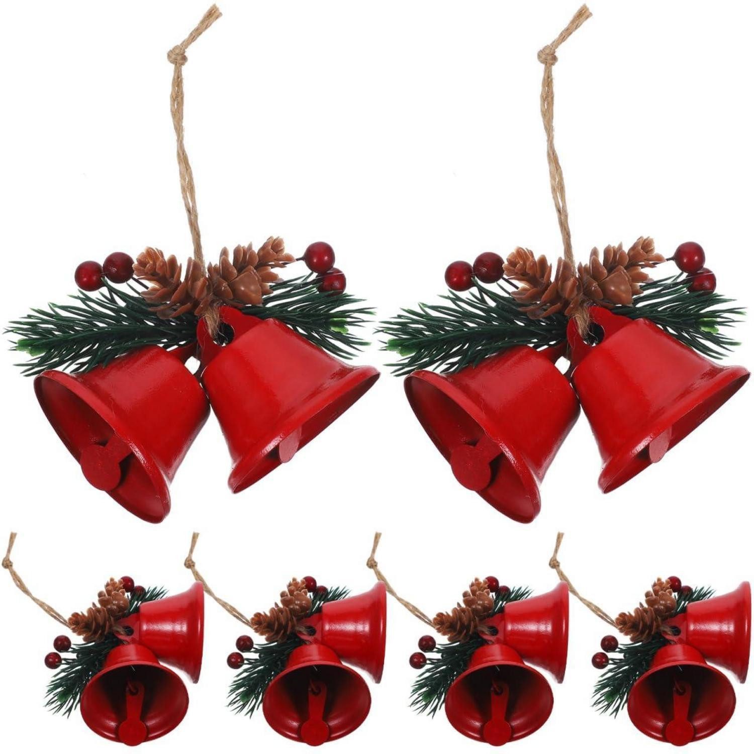 LuxusKollektion Christbaumschmuck Christbaumschmuck Kleine Glöckchen 6er Set