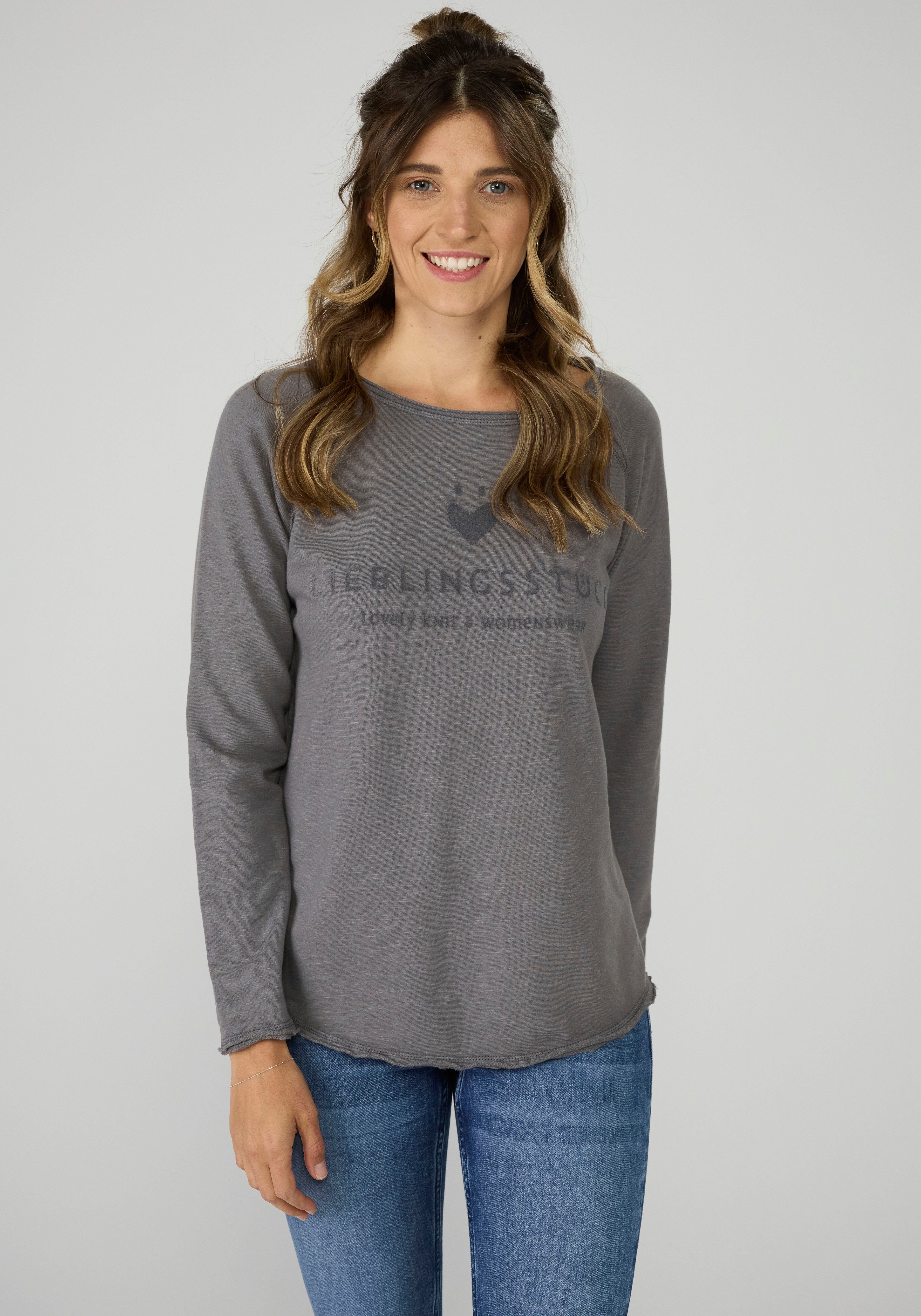 Lieblingsstück Sweatshirt Sweatshirt CathrinaEP mit Logoprint anthrazit | Sweatshirts