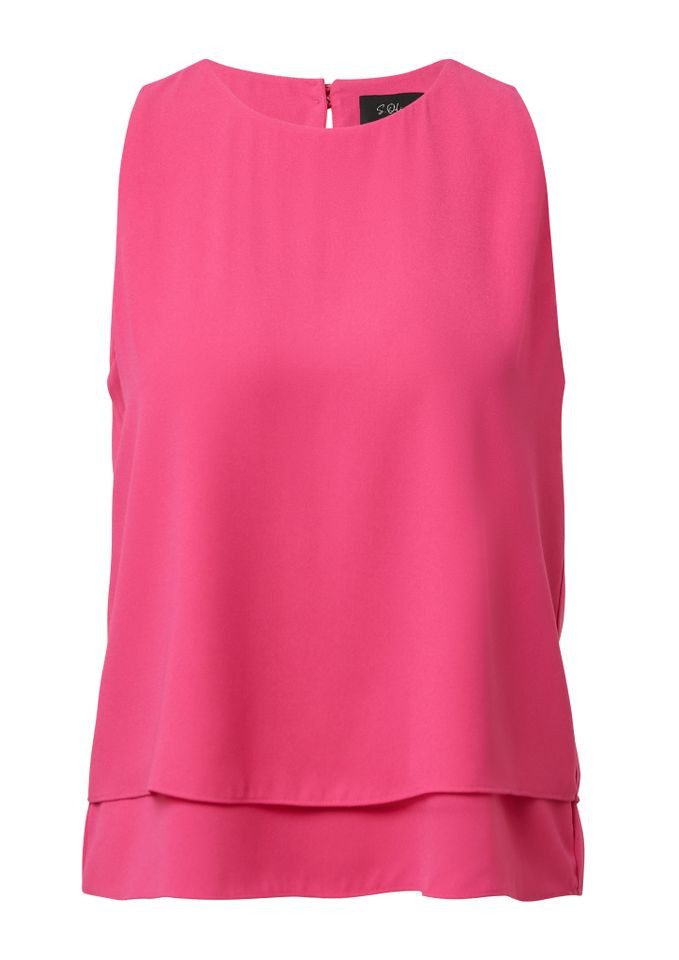 s.Oliver BLACK LABEL Kurzarmbluse - Elegantes Blusenshirt günstig online kaufen