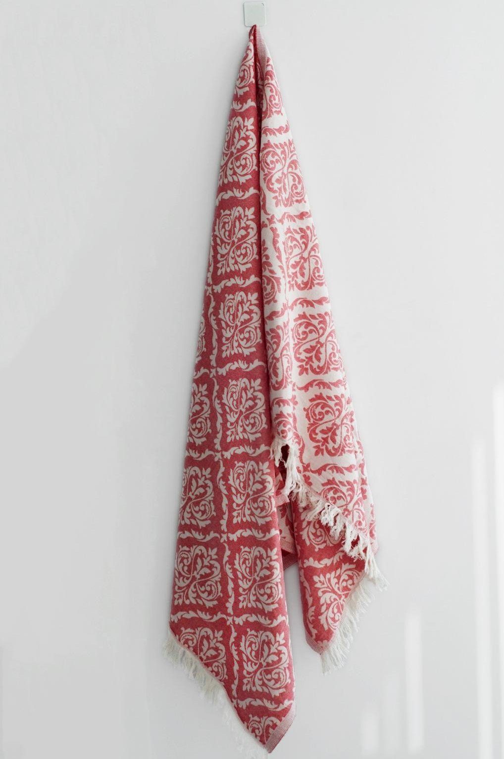 Seidenmädchen Multifunktionstuch Ornament Muster DAMASK Baumwolle mit 90*180cm, aus 100% Peshtemal