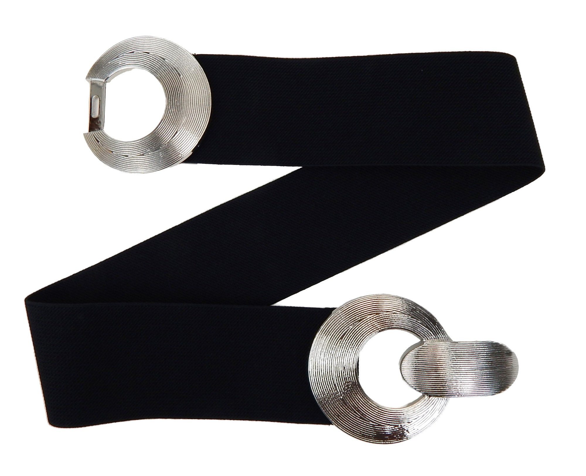 Ella Jonte Stretchgürtel schwarz silber oder gold elastischer Gürtel 75 - 9 günstig online kaufen