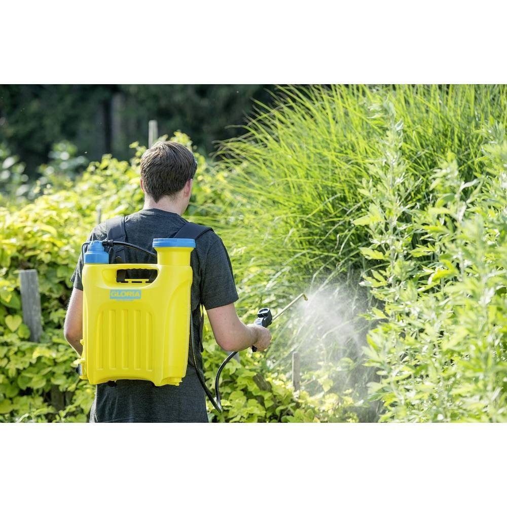 Gloria Drucksprühgerät Kolbenrückensprühgerät - 12 l Rückenspritze, Gartenspritze 000056.0000