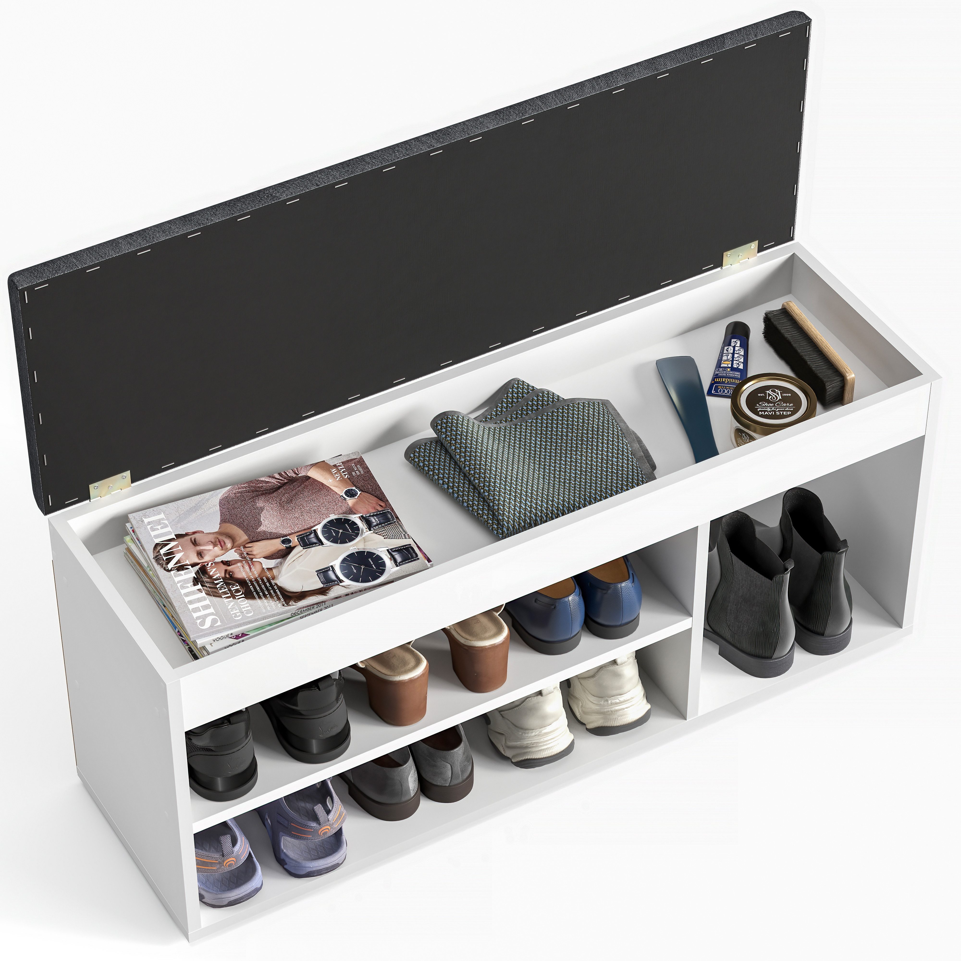 KOMTO Schuhbank Mit Sitzfläche Schuhregal Bank günstig online kaufen
