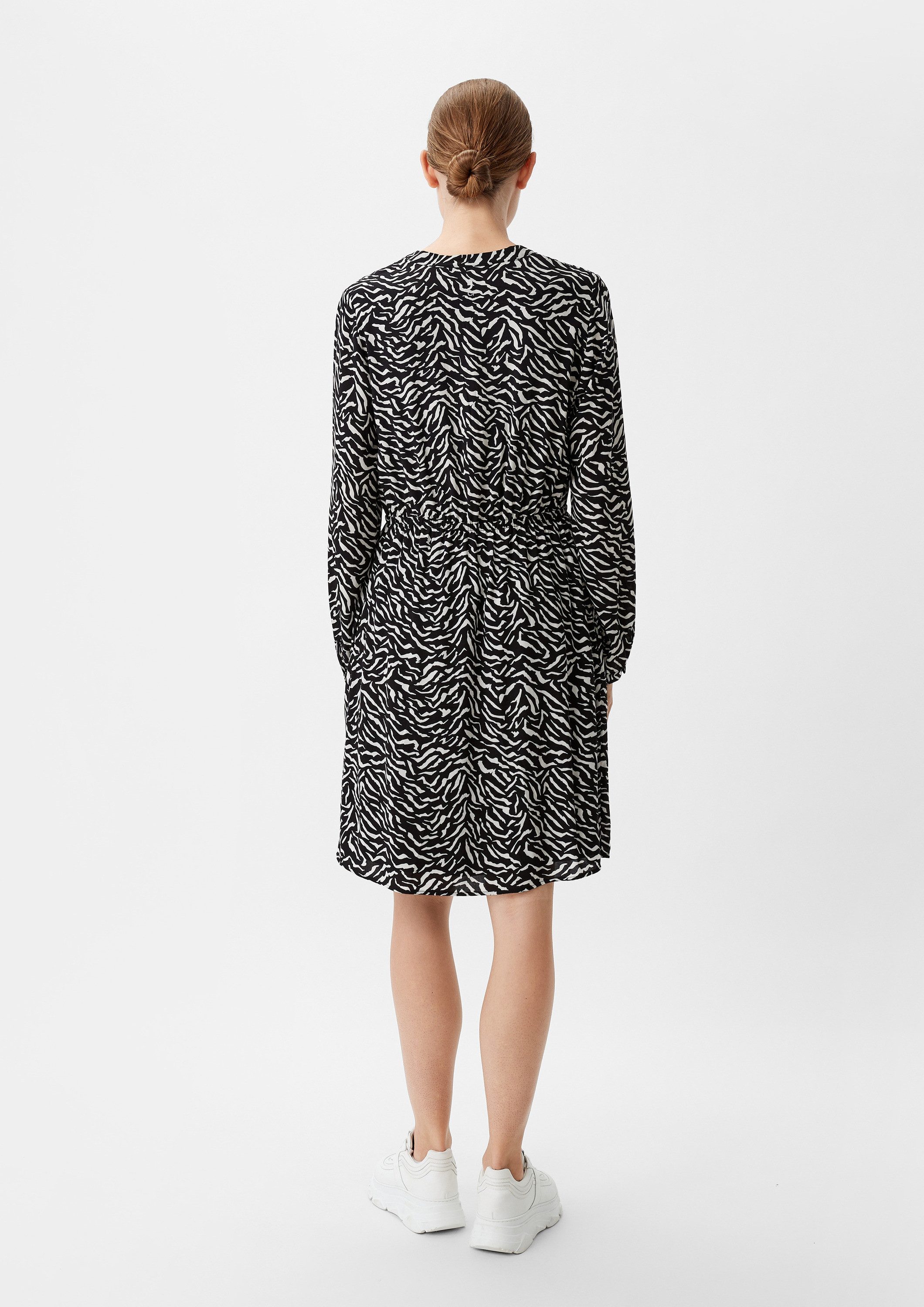 comma Minikleid Kleid Kleid aus Viskose