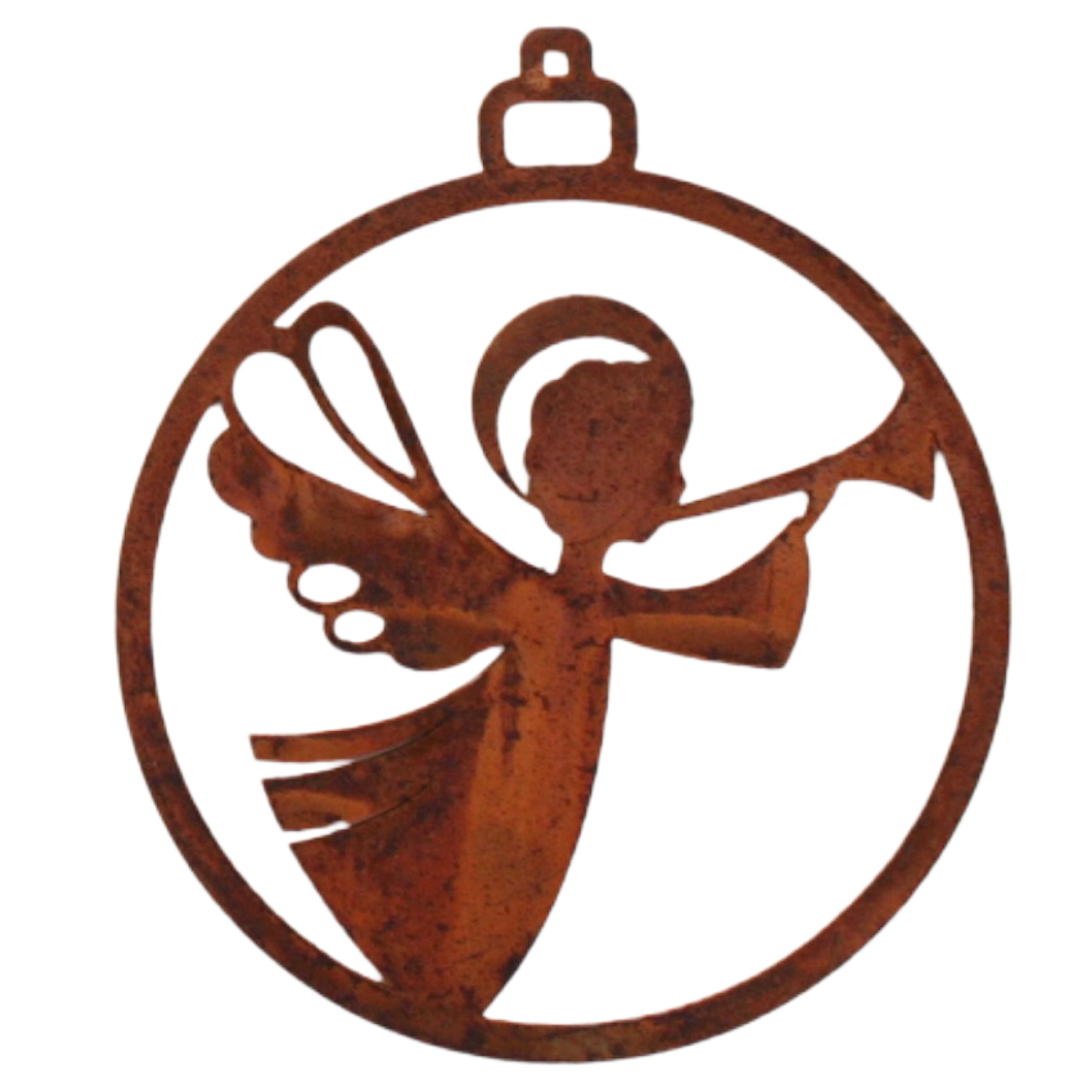 Hängedekoration Christbaumschmuck 7 cm Rost Deko