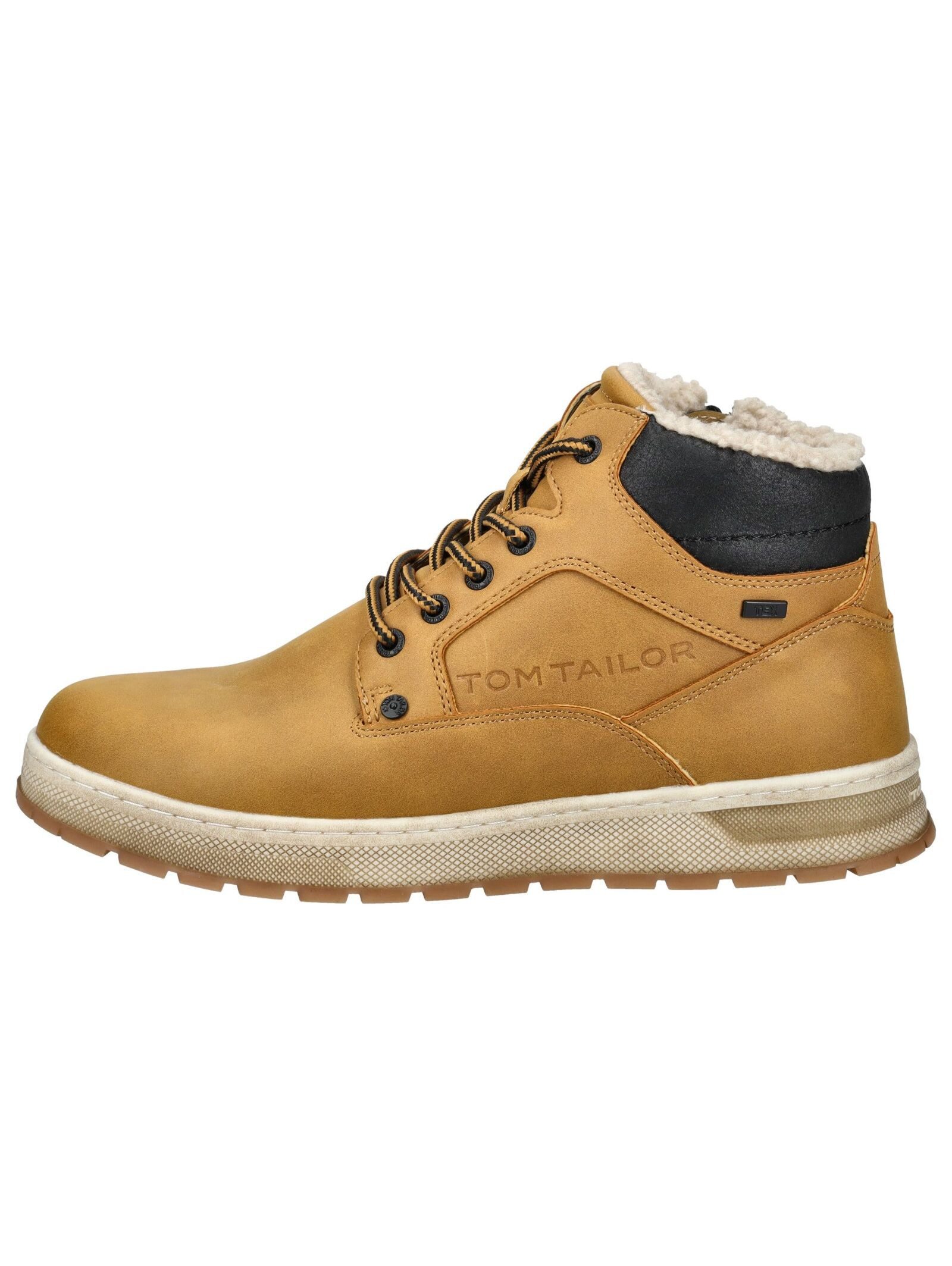 TOM TAILOR Stiefelette Lederimitat/Textil . Schnürstiefelette