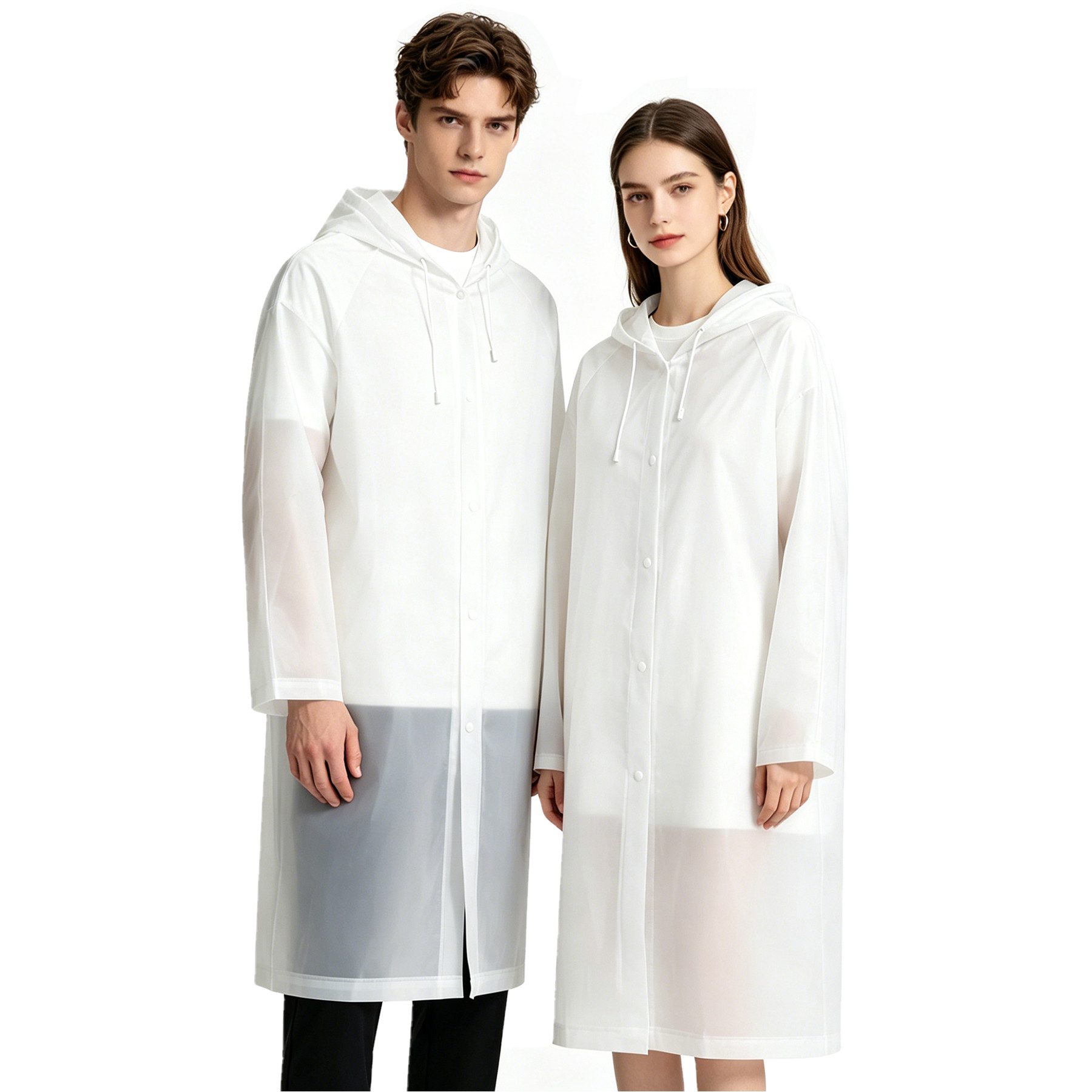 Mutig Regenmantel Regenponcho,2 Stück Unisex Wiederverwendbar Transparent Regenmantel (PEVA Tragbarer Wasserdicht Regencape Atmungsaktiv Regenjacke regencape, Reisen, Wandern, Radfahren, Camping, alle Saison) Outdoor-Aktivitäten,wie Bergsteigen,Wandern, Picknick,Angeln