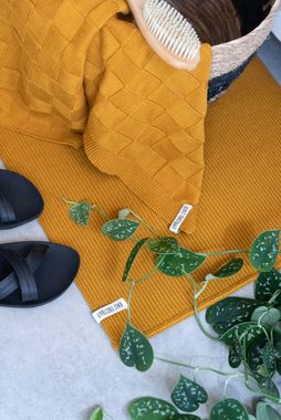 Badematte Morres Badematten 60x50 cm Gelb Knit Factory, aus 100% Baumwolle, Premium-Qualität - Vielfältig einsetzbares
