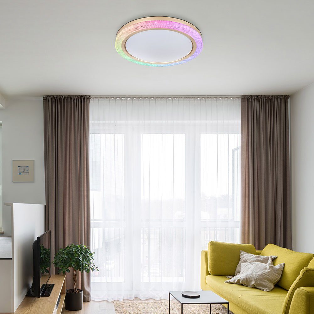 Deckenleuchte, Globo Deckenleuchte Dimmbar LED Nachtlicht RGB-Farbwechsler Dimmbar