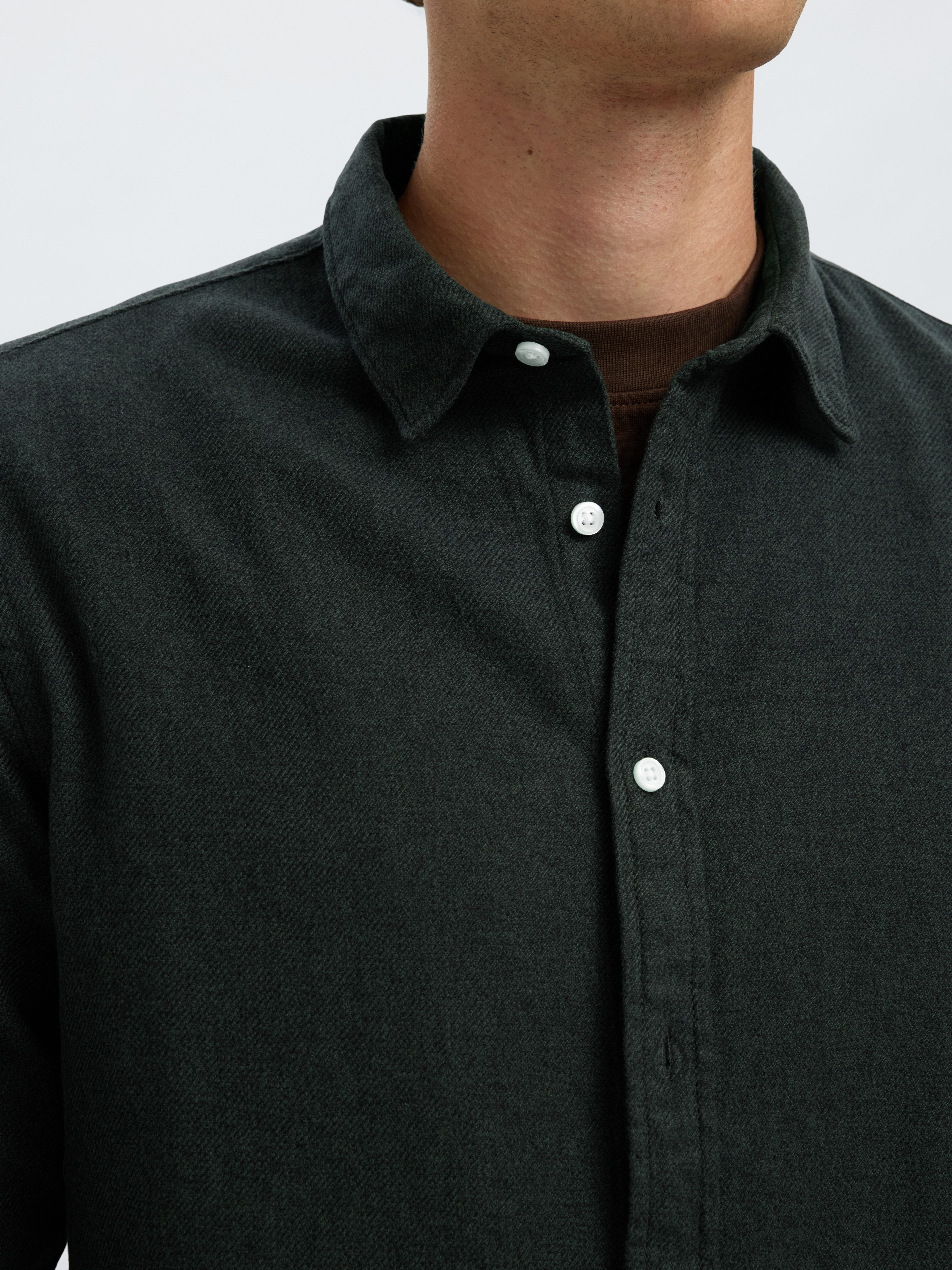 Selected Langarmhemd SLHREGNOAH BRUSHED TWIST SHIRT günstig online kaufen