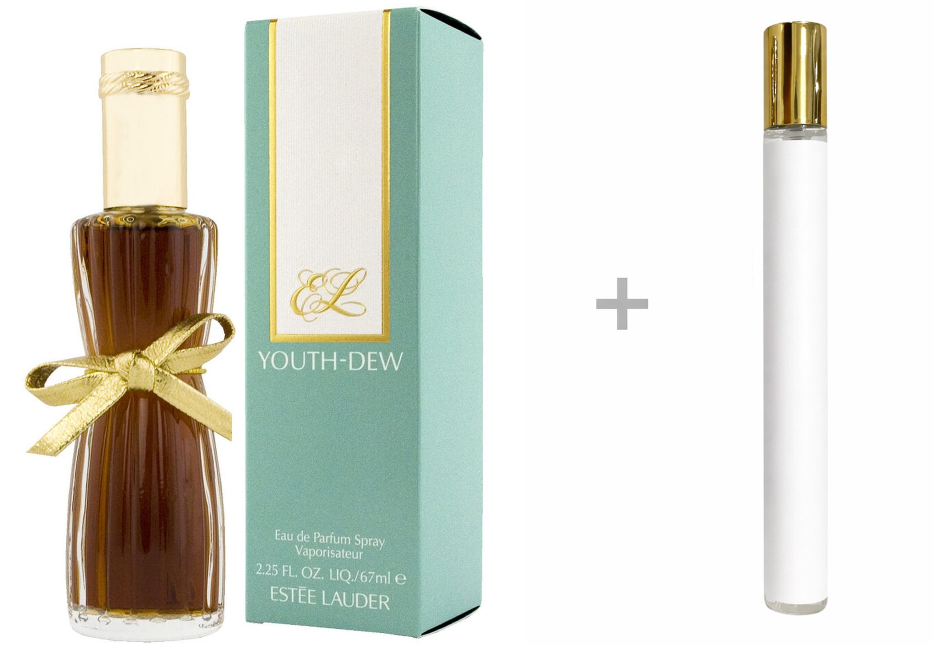 ESTÉE LAUDER Duft-Set Youth Dew Eau de Parfum (EDP) Damen Spray, Würzig-orientalischer Duft mit Nelke, Orange, Zimt und Vanille