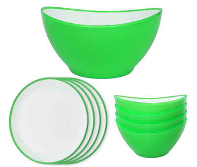 LindenBerg Geschirr-Set Salat Serie Set Maxi, 4 Personen