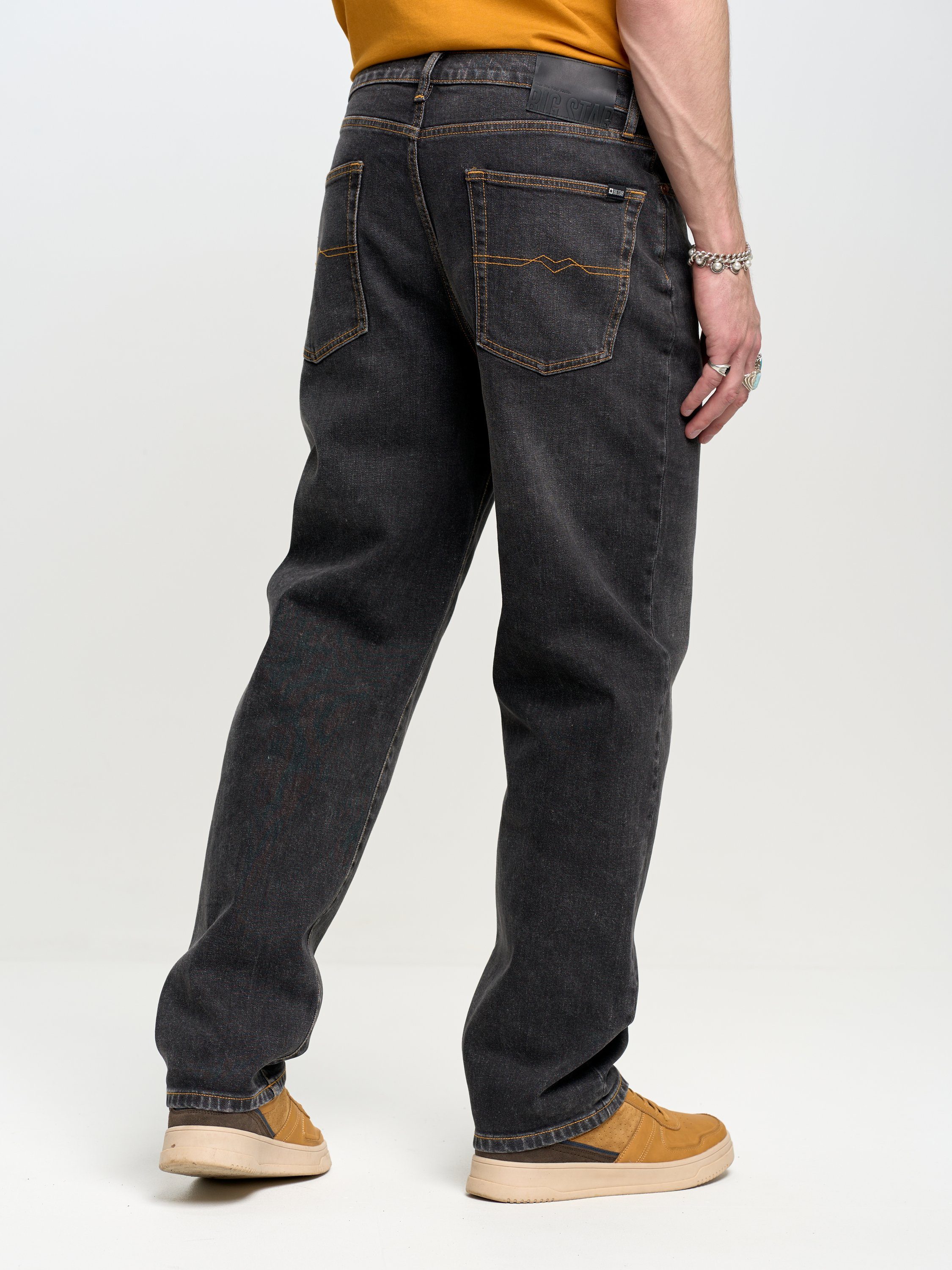 (1-tlg) BIG GRAU STAR Loose-fit-Jeans ISAAC