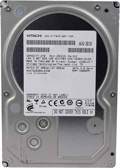 Hitachi Hitachi Ultrastar HUA722020ALA330, SATA, 2,0 TB 3,5 Zoll HDD interne HDD-Festplatte