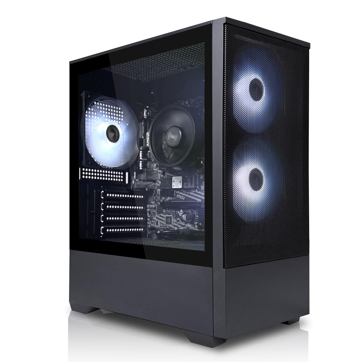 SYSTEMTREFF AMD Ryzen 5 PRO 5655G mit Radeon RX Vega 7 PC (AMD 5655G 5655G, RX Vega 7, 16 GB RAM, 500 GB SSD, Luftkühlung)